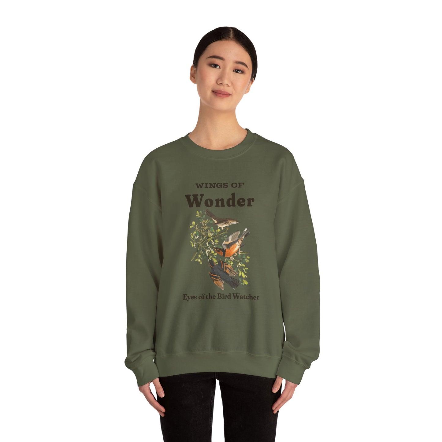 Wings of Wonder Crewneck Sweatshirt - Perfect Gift for Bird Watchers