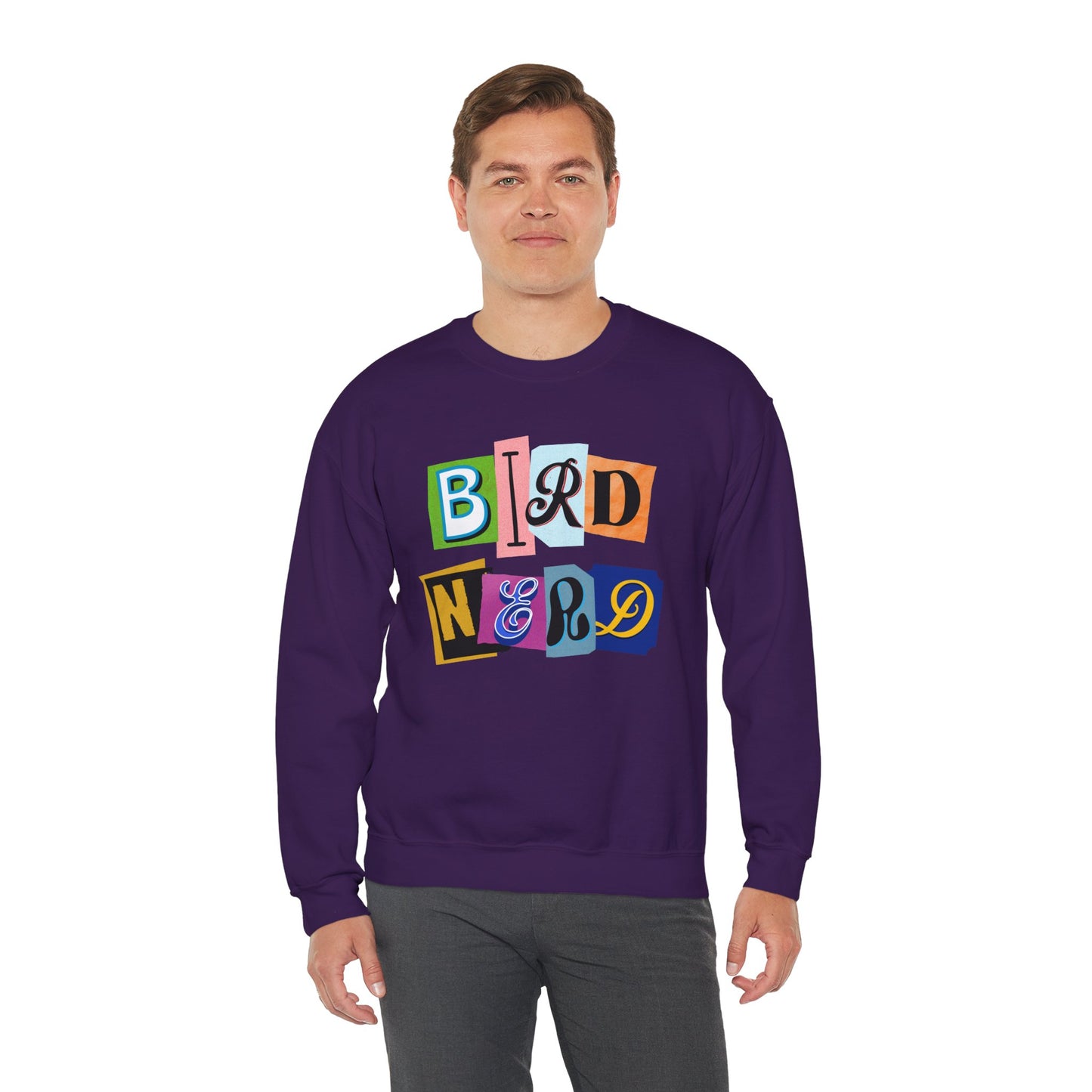Bird Nerd Crewneck Sweatshirt - Fun Casual Wear for Bird Lovers