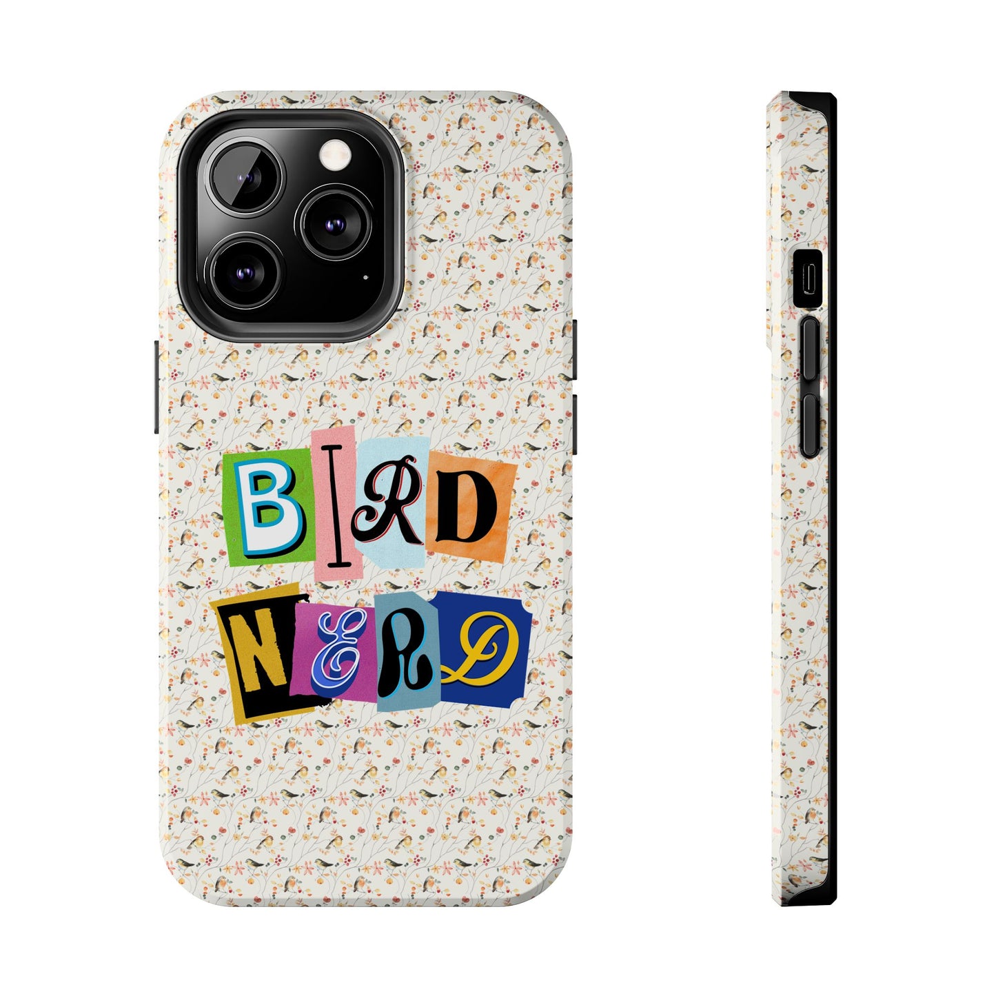 Bird Nerd Tough Phone Case - Fun & Colorful Design for Bird Lovers