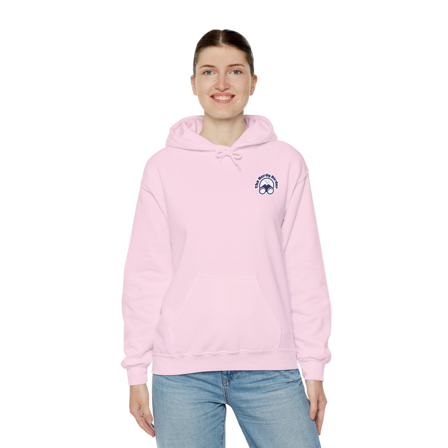 The Nerdy Birder Silly Goose Club Back Design Unisex Hoodie - Cozy Sweatshirt for Nature Lovers