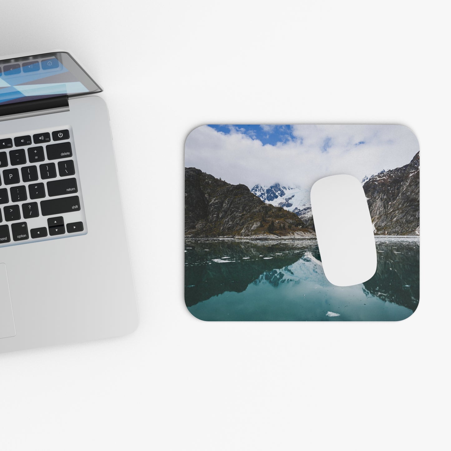 Serene Mountain Reflection Mouse Pad – Nature-Inspired Desk Accessory