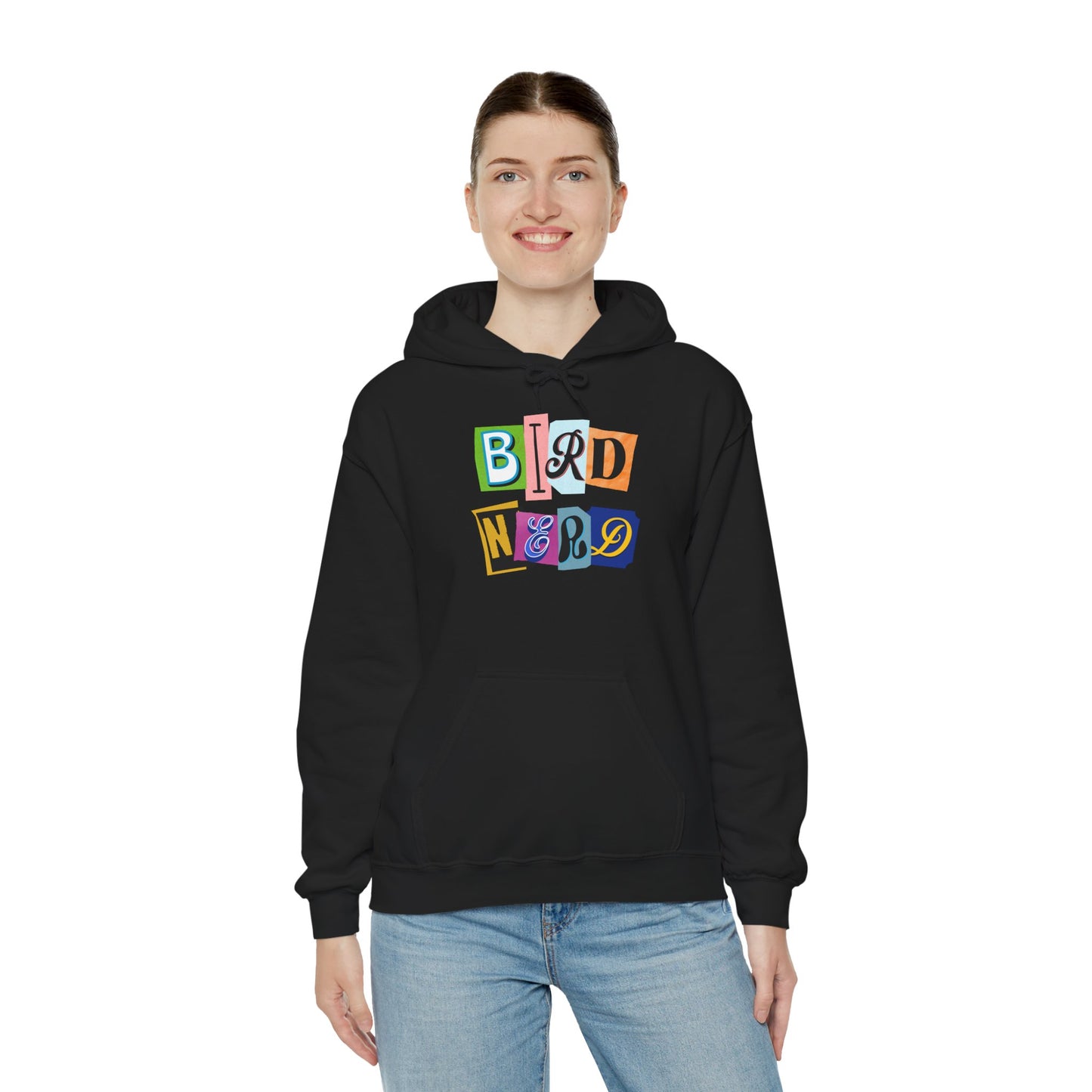 Bird Nerd Unisex Hooded Sweatshirt - Cozy Gift for Birdwatchers, Nature Lovers, Casual Style, Eco-Friendly, Every Day Wear