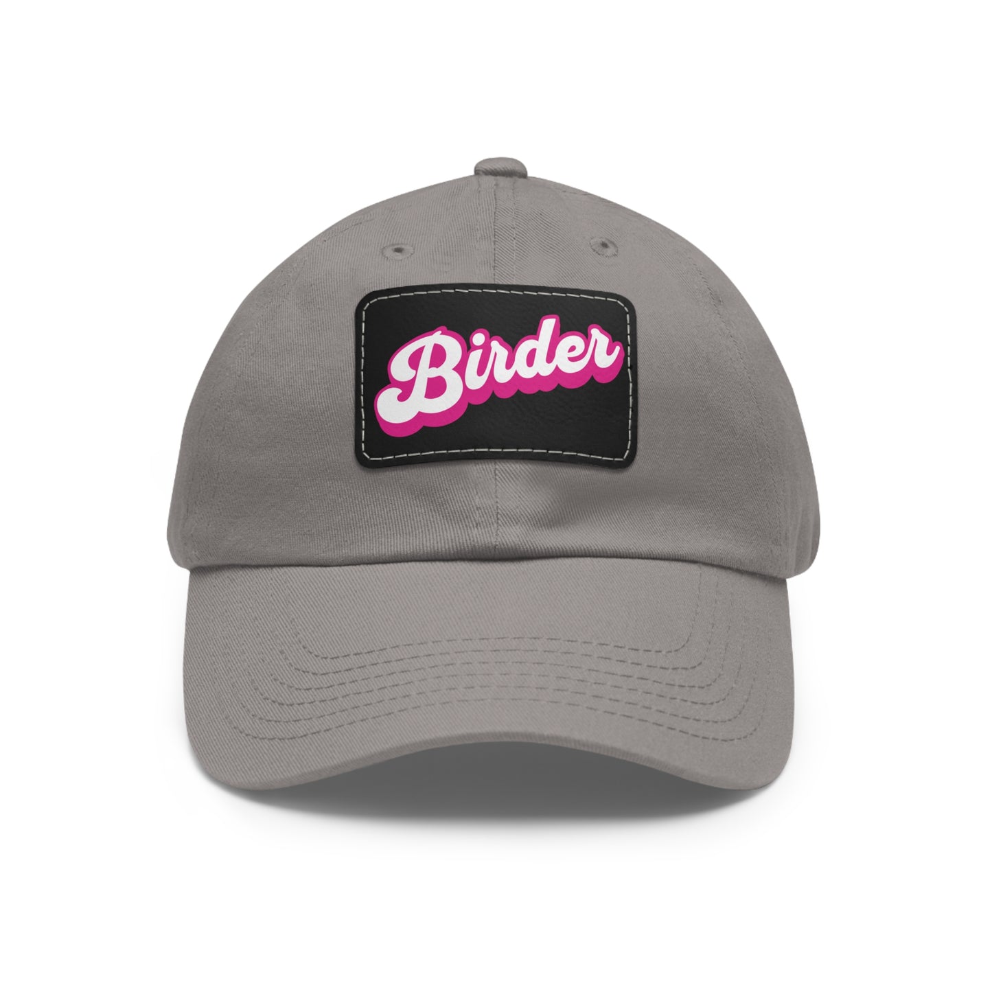 The Nerdy Birder - Birder Hat with Leather Patch for Inspired by childhood memories of playful glamour, Stylish Outdoor Cap, Gift for Bird Watching Enthusiasts, Casual Fashion Accessory