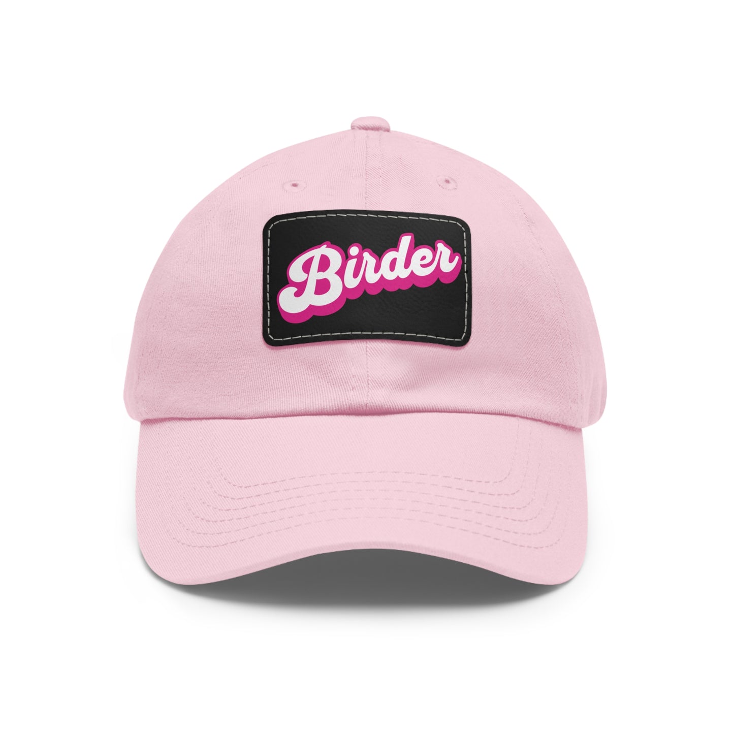 The Nerdy Birder - Birder Hat with Leather Patch for Inspired by childhood memories of playful glamour, Stylish Outdoor Cap, Gift for Bird Watching Enthusiasts, Casual Fashion Accessory