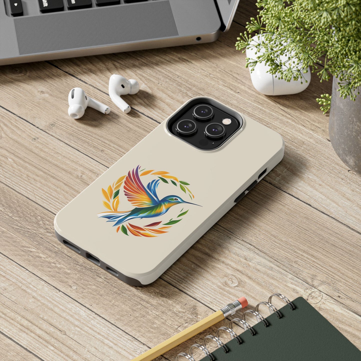 Hummingbird Rainbow Tough Phone Cases