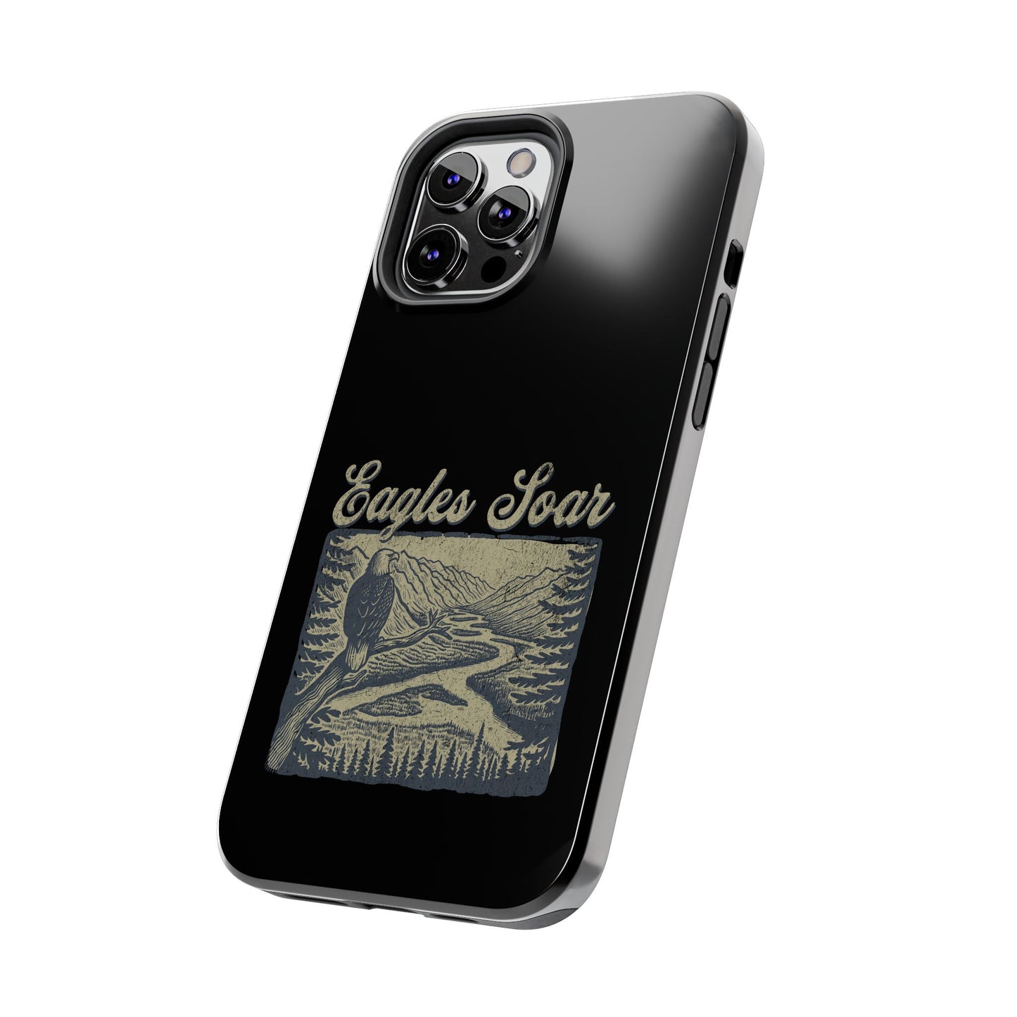 The Nerdy Birder - Eagles Soar Tough Phone Case, Nature Lover Gift, Hiking Accessory, Wildlife Enthusiast, Adventure Protection Case
