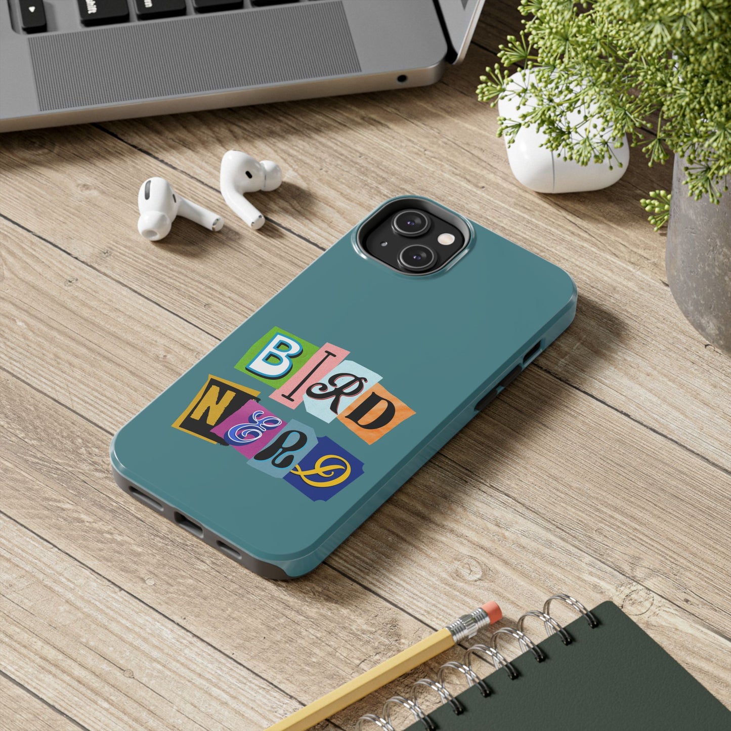 The Nerdy Birder - Bird Nerd Tough Phone Cover for Bird Lovers, Unique Gift for Wildlife Enthusiasts