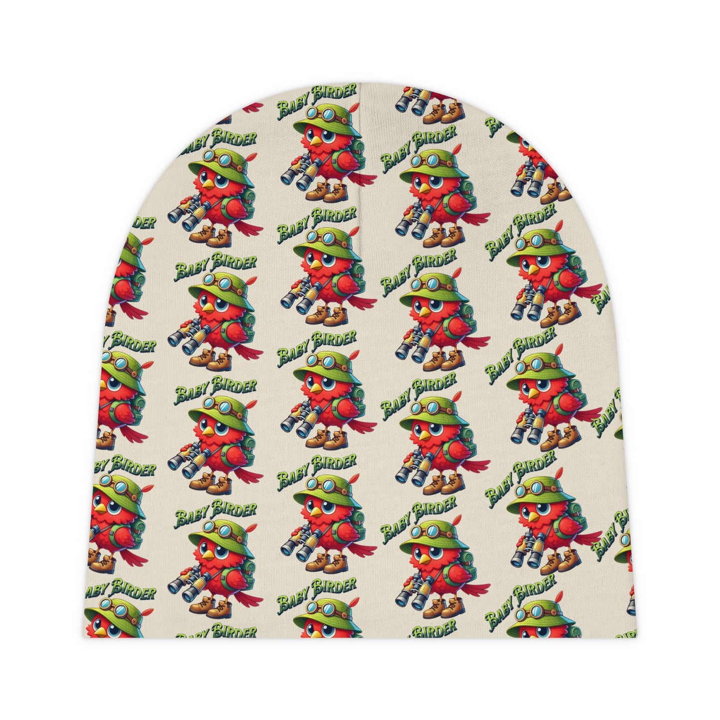 The Nerdy Birder - Adorable Baby Birder Beanie, Baby Hat, Cute Infant Beanie, Unique Gift, Playful Baby Accessory
