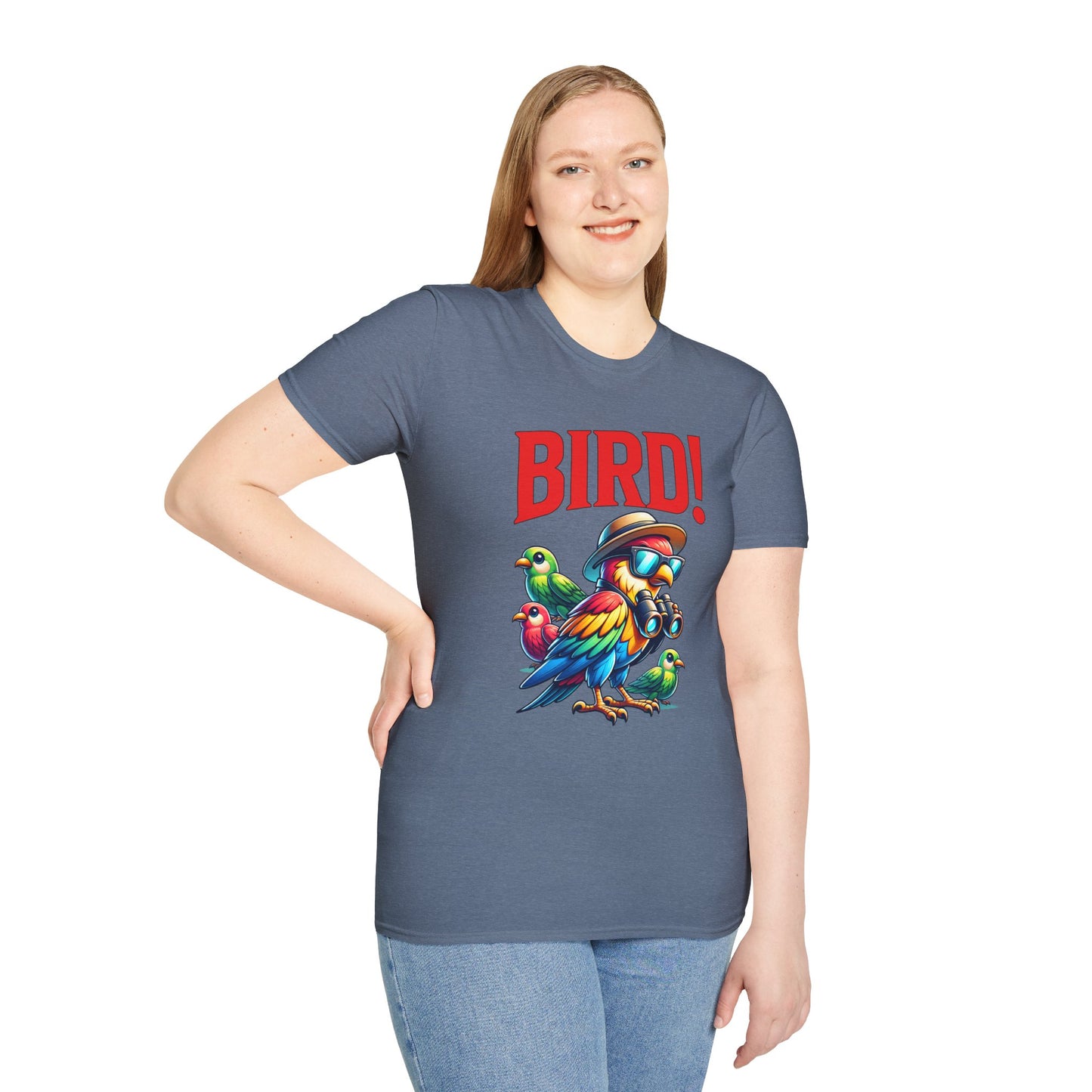 Colorful BIRD! Unisex Softstyle T-Shirt
