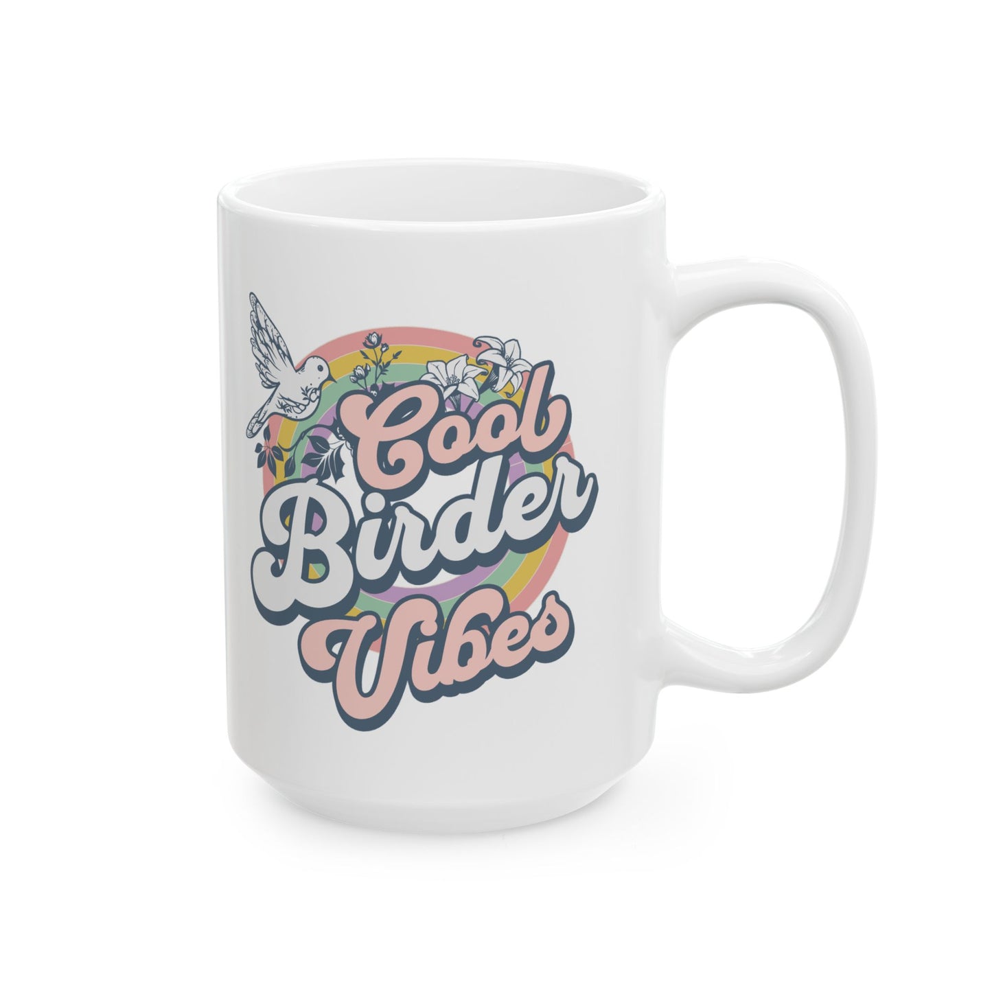 Cool Birder Inspirational Ceramic Coffee Mug - 11oz & 15oz