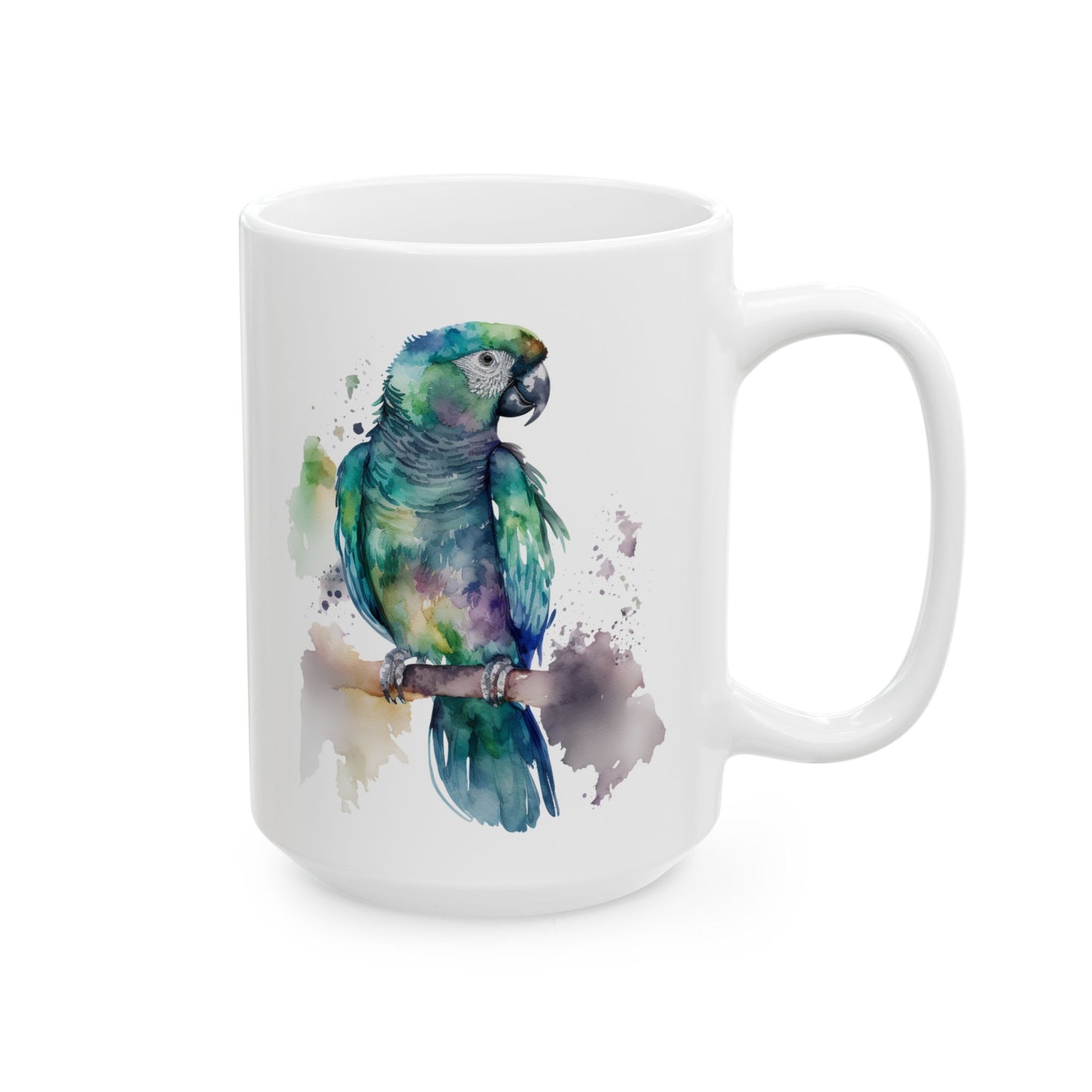 Colorful Parrot Ceramic Mug