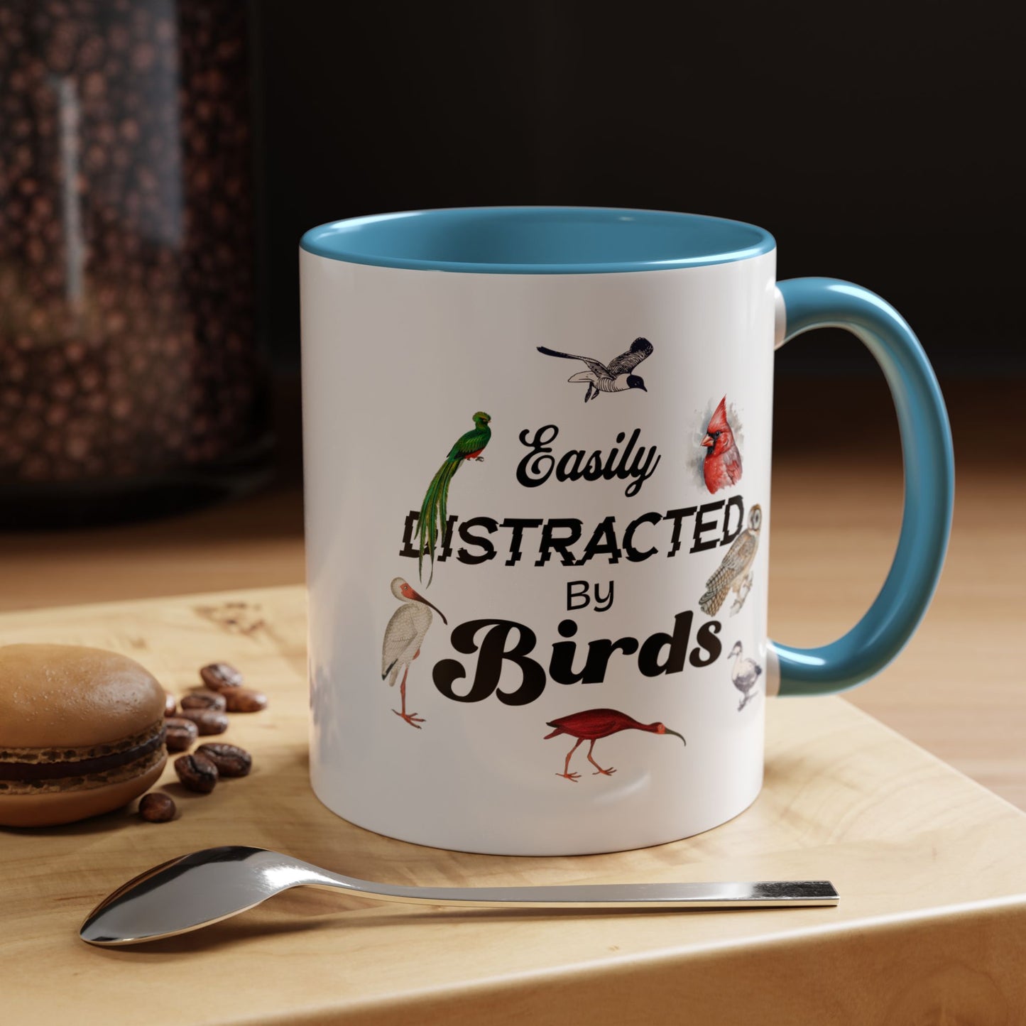 Easily Distracted by Birds Coffee Mug - Fun Accent Mug for Bird Lovers