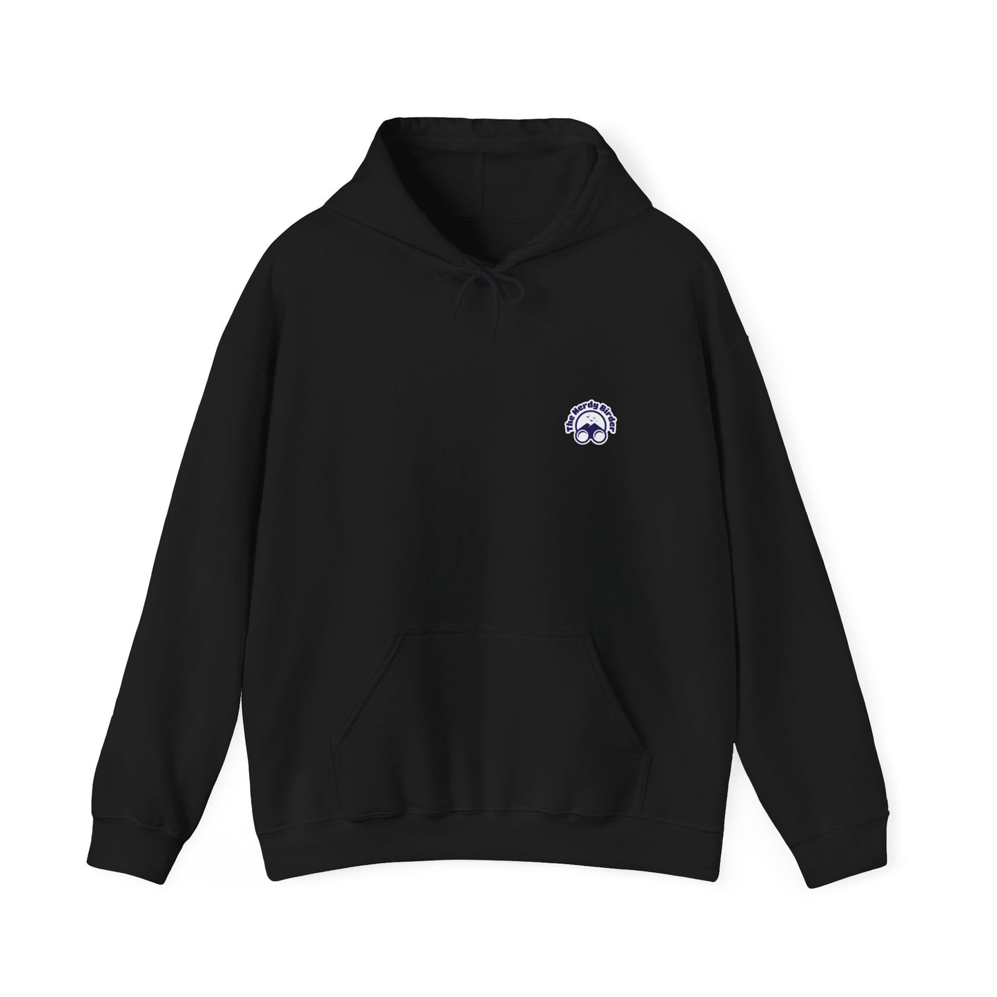 The Nerdy Birder - Easily Distracted by Birds Back Design Unisex Hoodie - Cozy Sweatshirt for Nature Lovers