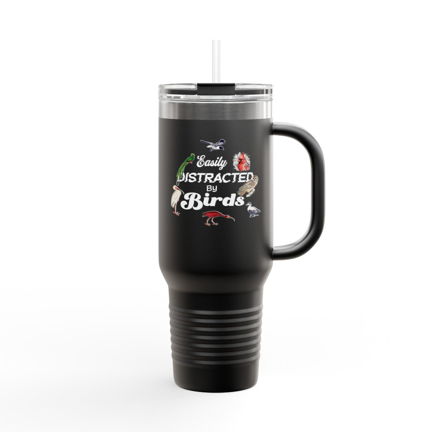 Easily Distracted by Birds Insulated Travel Mug - 40oz Adventure Companion