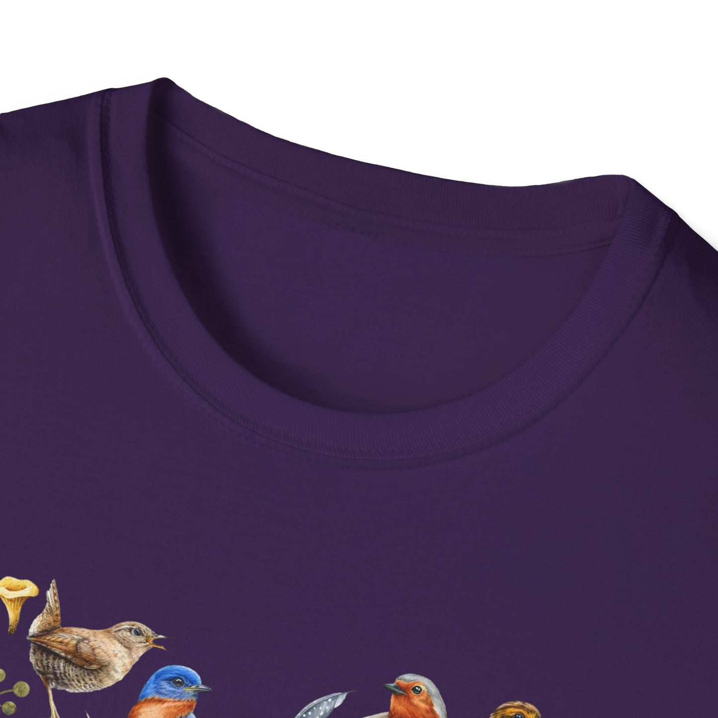 Heart of Birds Unisex Softstyle T-Shirt - Heart Design
