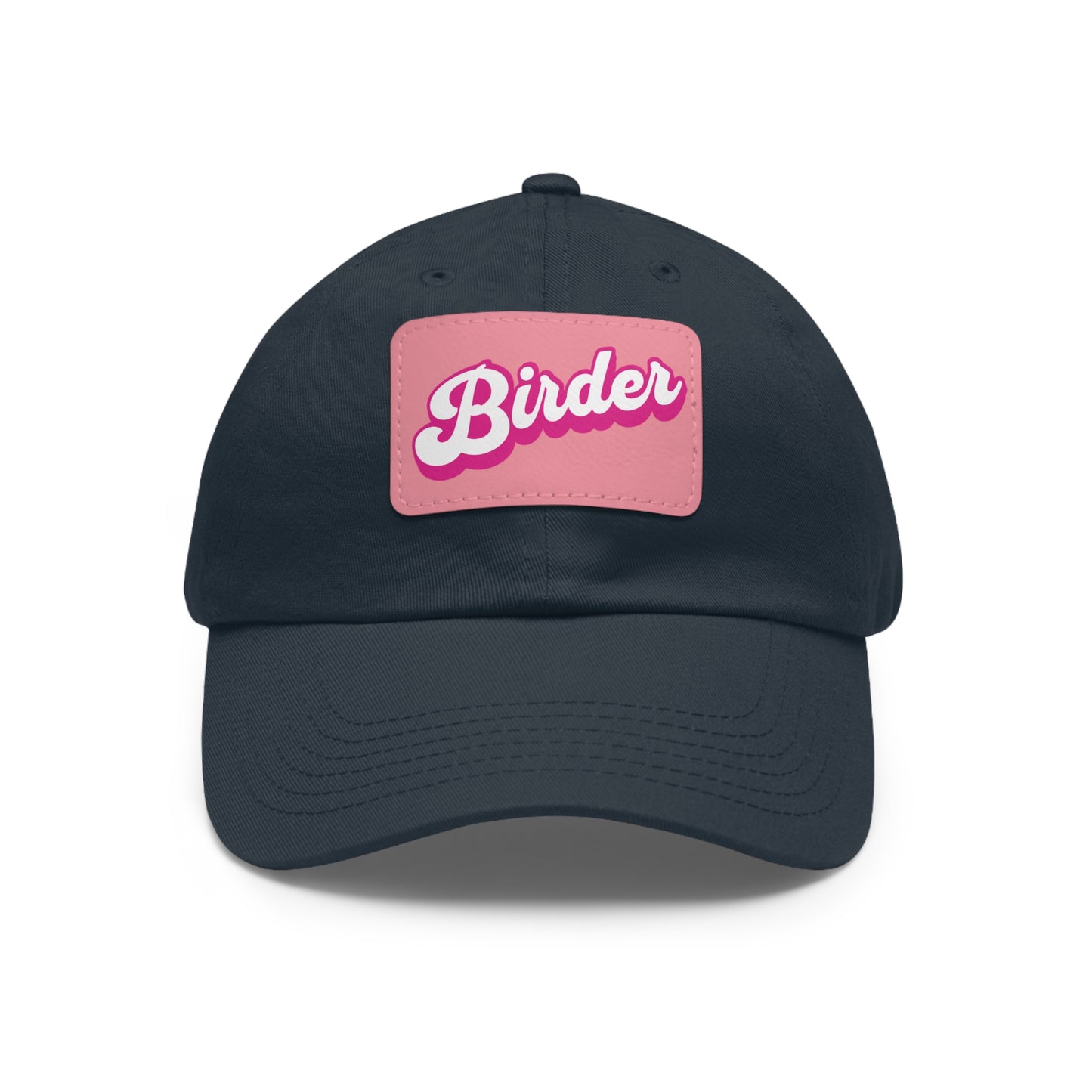 The Nerdy Birder - Birder Hat with Leather Patch for Inspired by childhood memories of playful glamour, Stylish Outdoor Cap, Gift for Bird Watching Enthusiasts, Casual Fashion Accessory