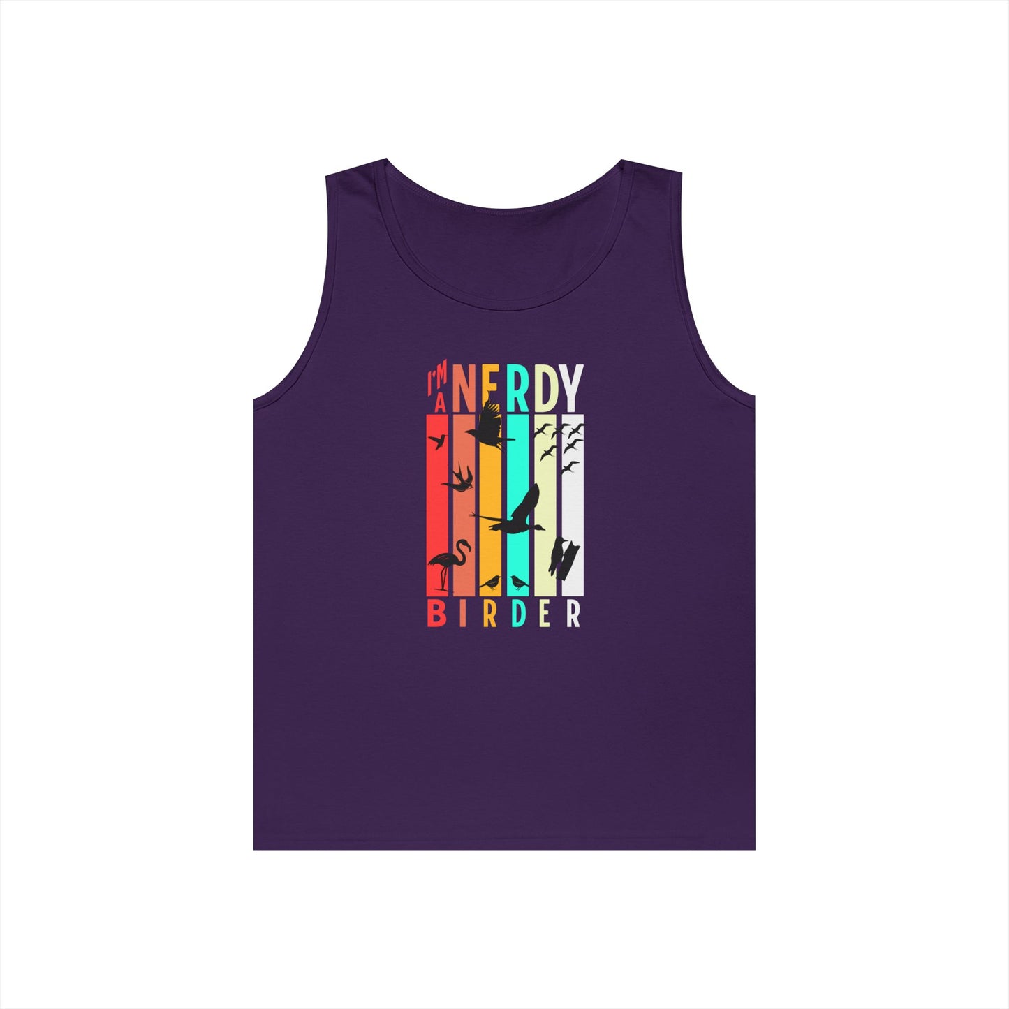 I'm A Nerdy Birder Tank Top, Gift for Bird Lovers, Unisex Summer Wear, Nature Lover's Apparel, Fun Casual Tank