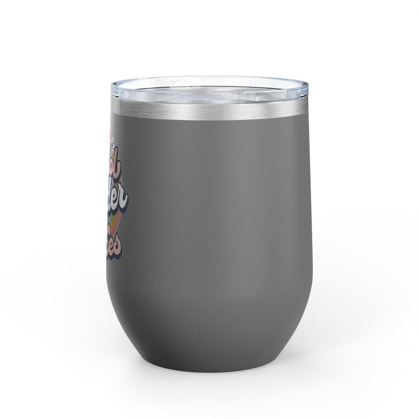 Cool Birder Vibes Wine Tumbler - 12oz Insulated Drinkware for Nature Lovers