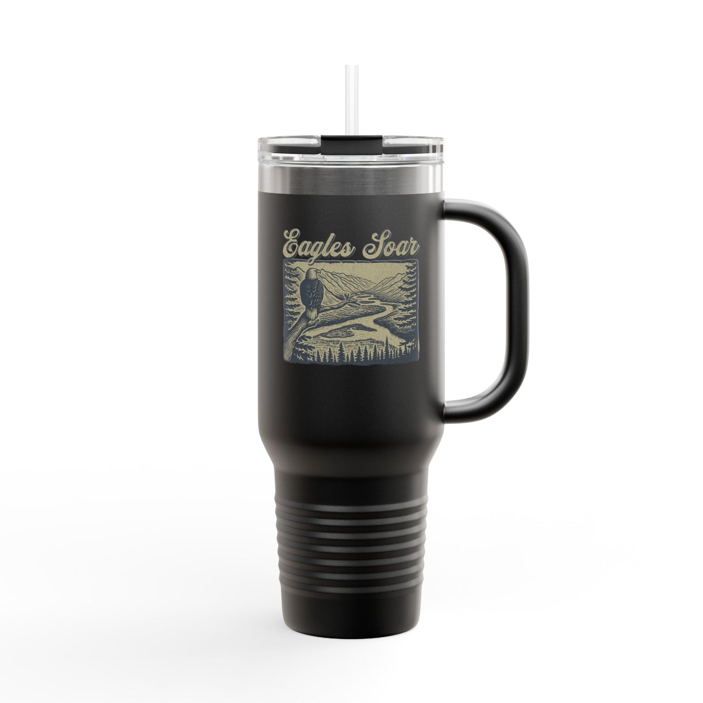 The Nerdy Birder Eagles Soar Insulated Travel Mug 40oz