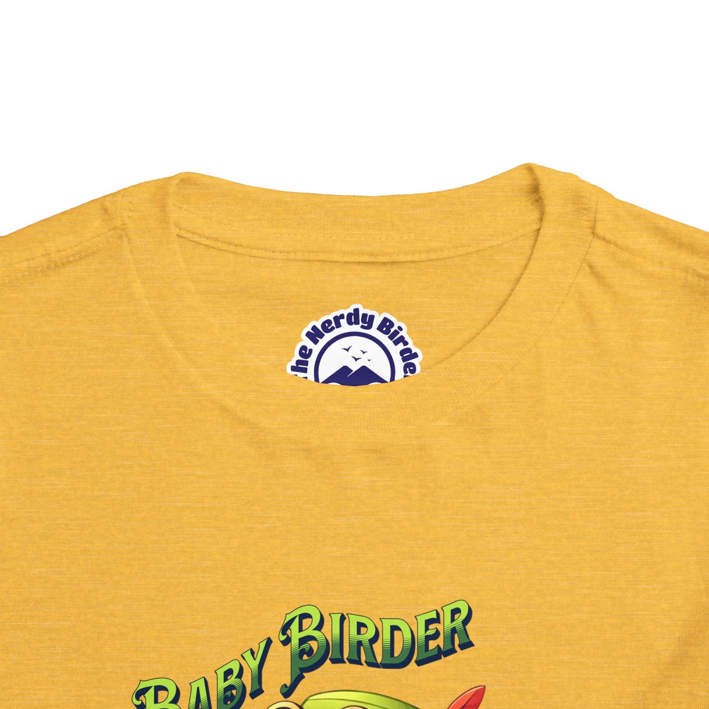 The Nerdy Birder - Cute Toddler T-Shirt with Baby Birder Tee