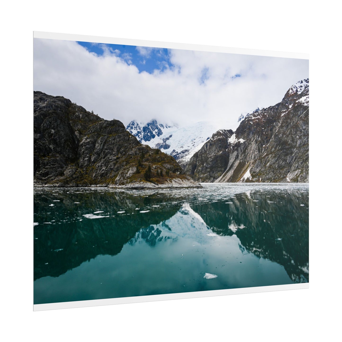 Scenic Mountain Reflection Rolled Poster | Tranquil Nature Wall Art