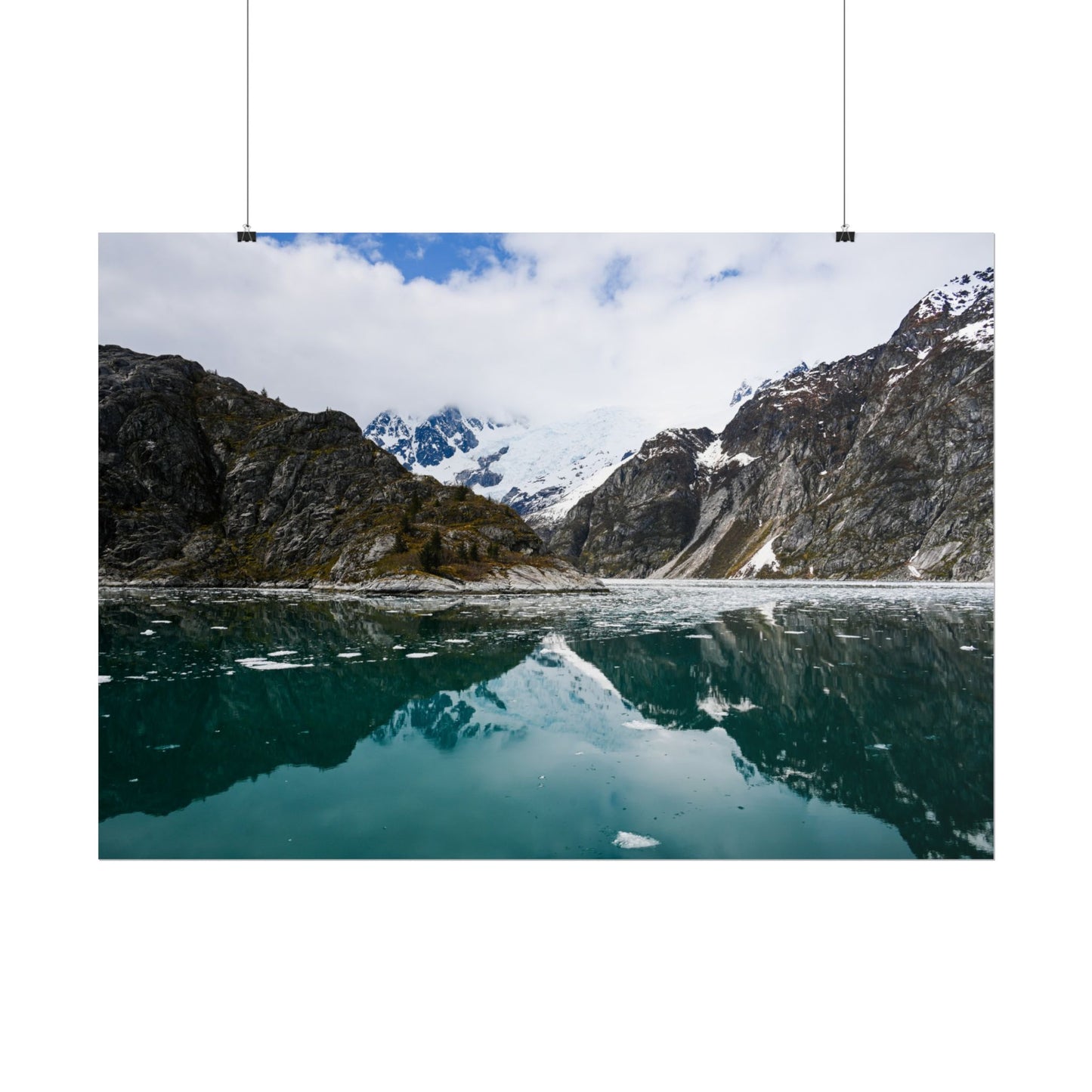 Scenic Mountain Reflection Rolled Poster | Tranquil Nature Wall Art
