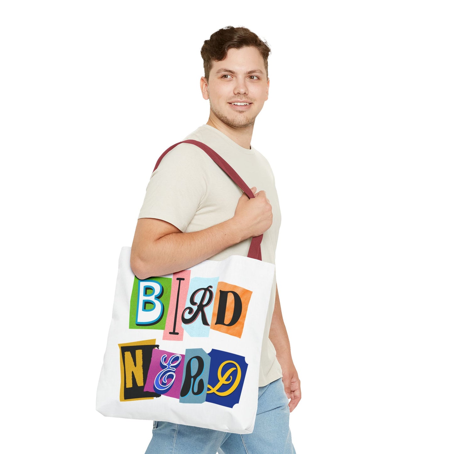 Colorful "Bird Nerd" Tote Bag - Perfect for Nature Lovers & Birdwatchers