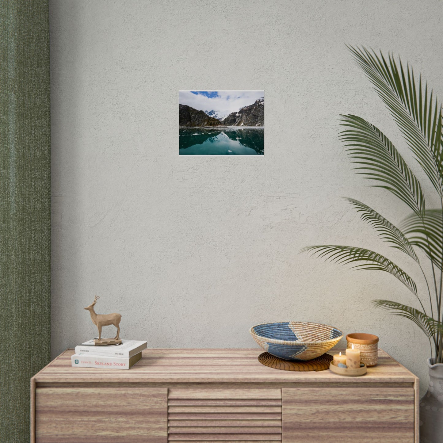 Scenic Mountain Reflection Rolled Poster | Tranquil Nature Wall Art