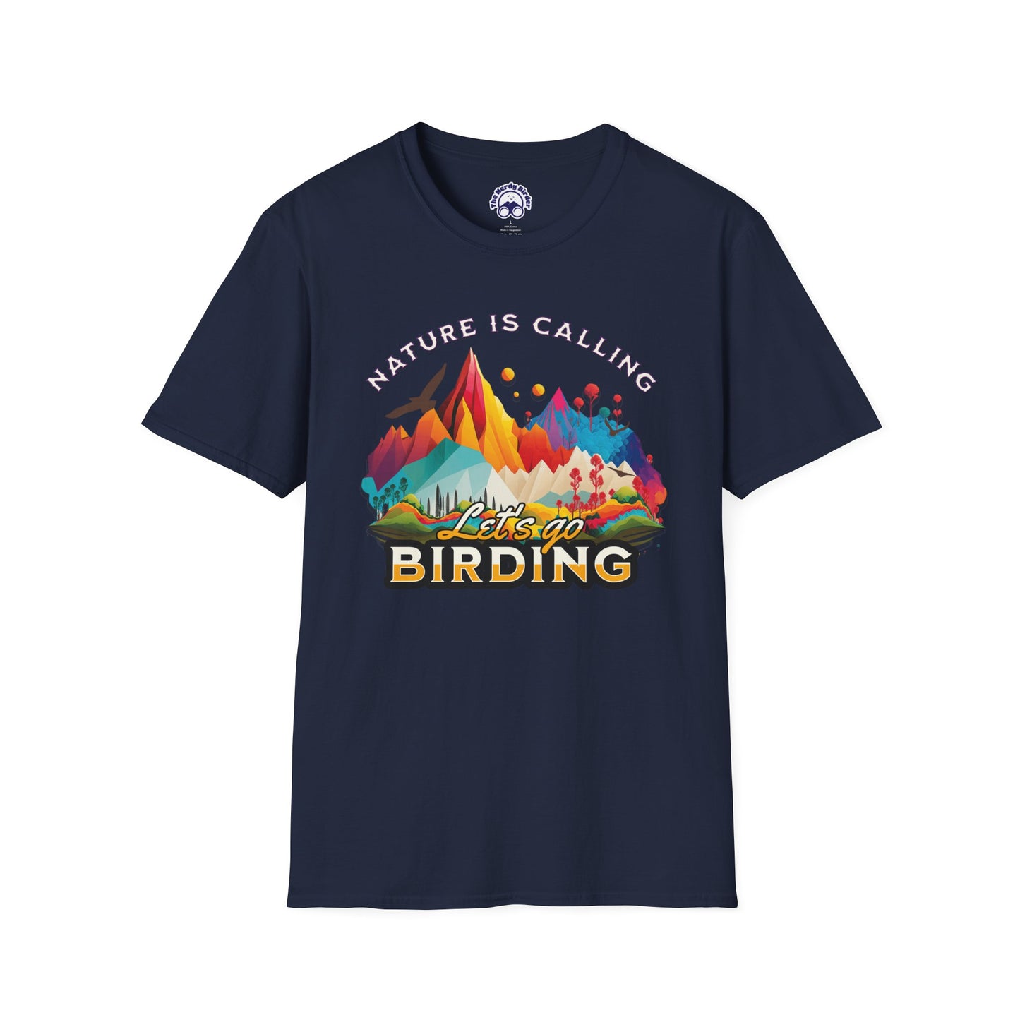 Nature Is Calling Birding Unisex Softstyle T-Shirt