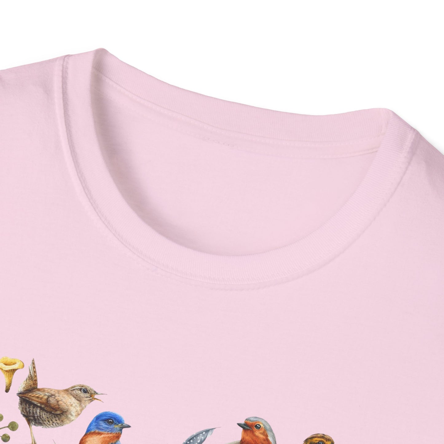 Heart of Birds Unisex Softstyle T-Shirt - Heart Design