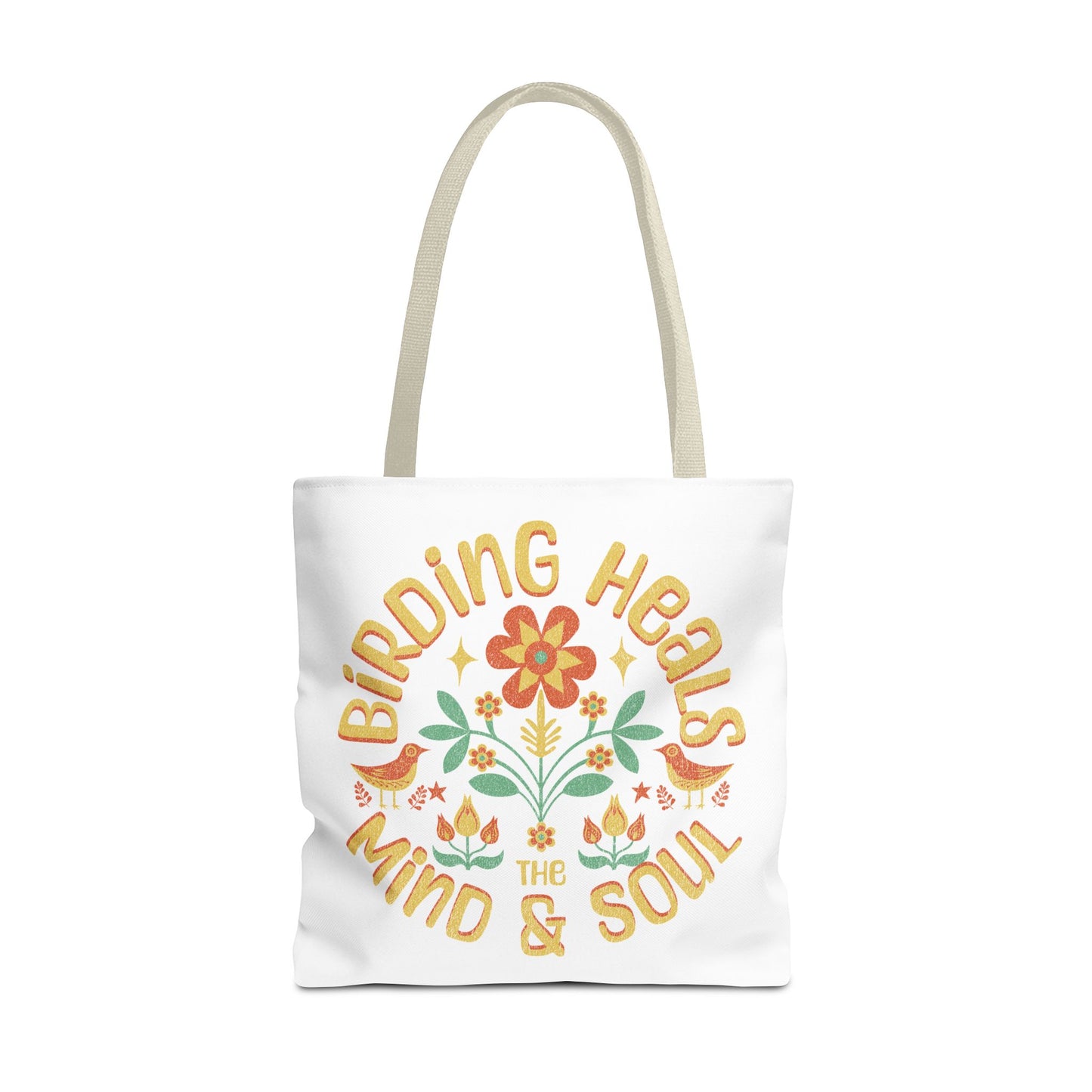 Birding Heals Tote Bag - Inspirational Eco-Friendly Carryall for Nature Lovers