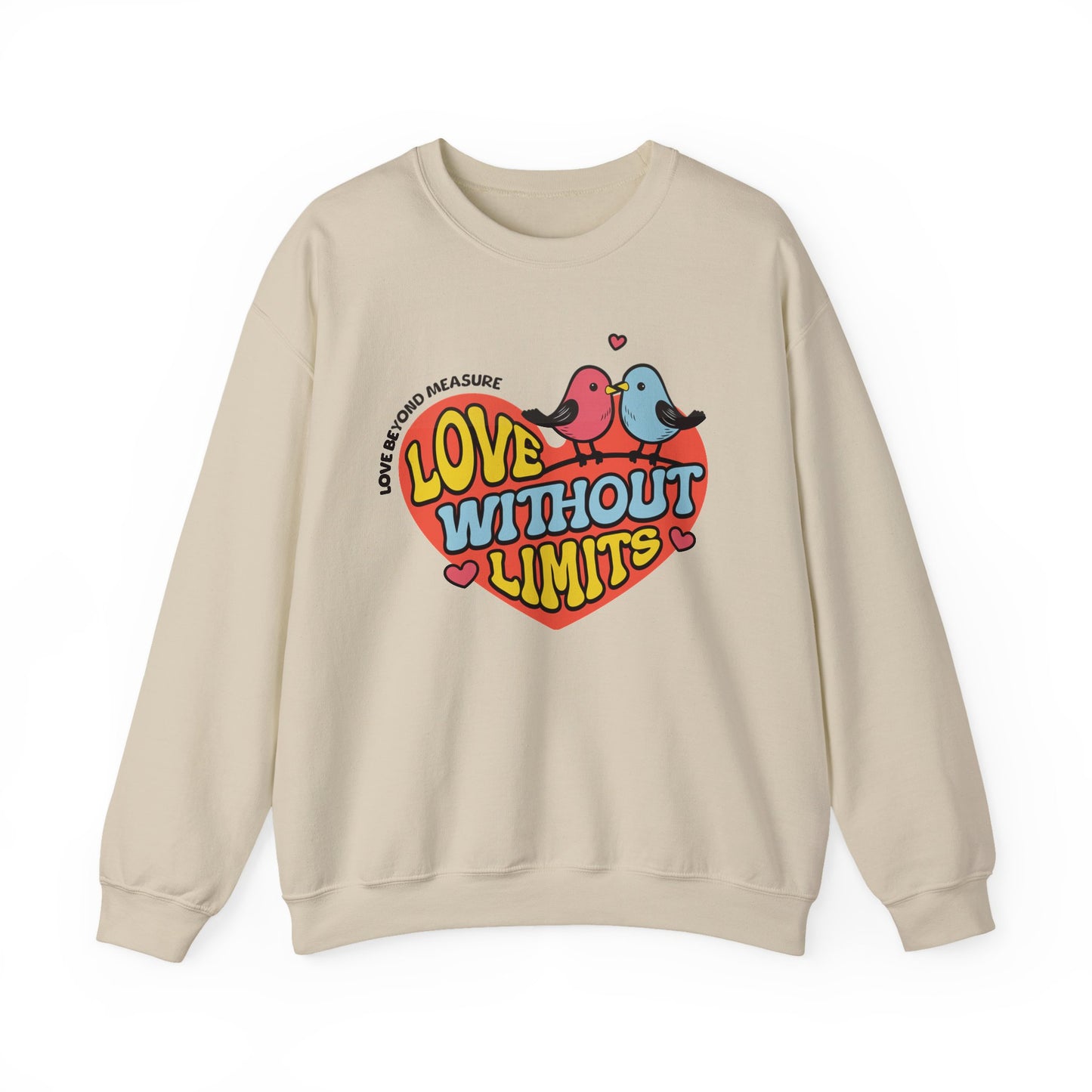 Love Without Limits Crewneck Sweatshirt | Unisex Heavy Blend™ | Cozy Gift for Couples