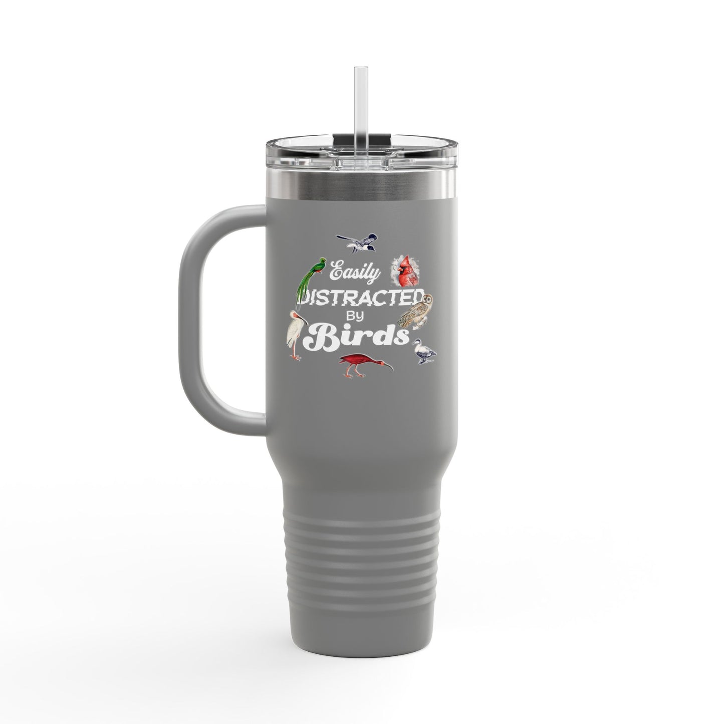 Easily Distracted by Birds Insulated Travel Mug - 40oz Adventure Companion