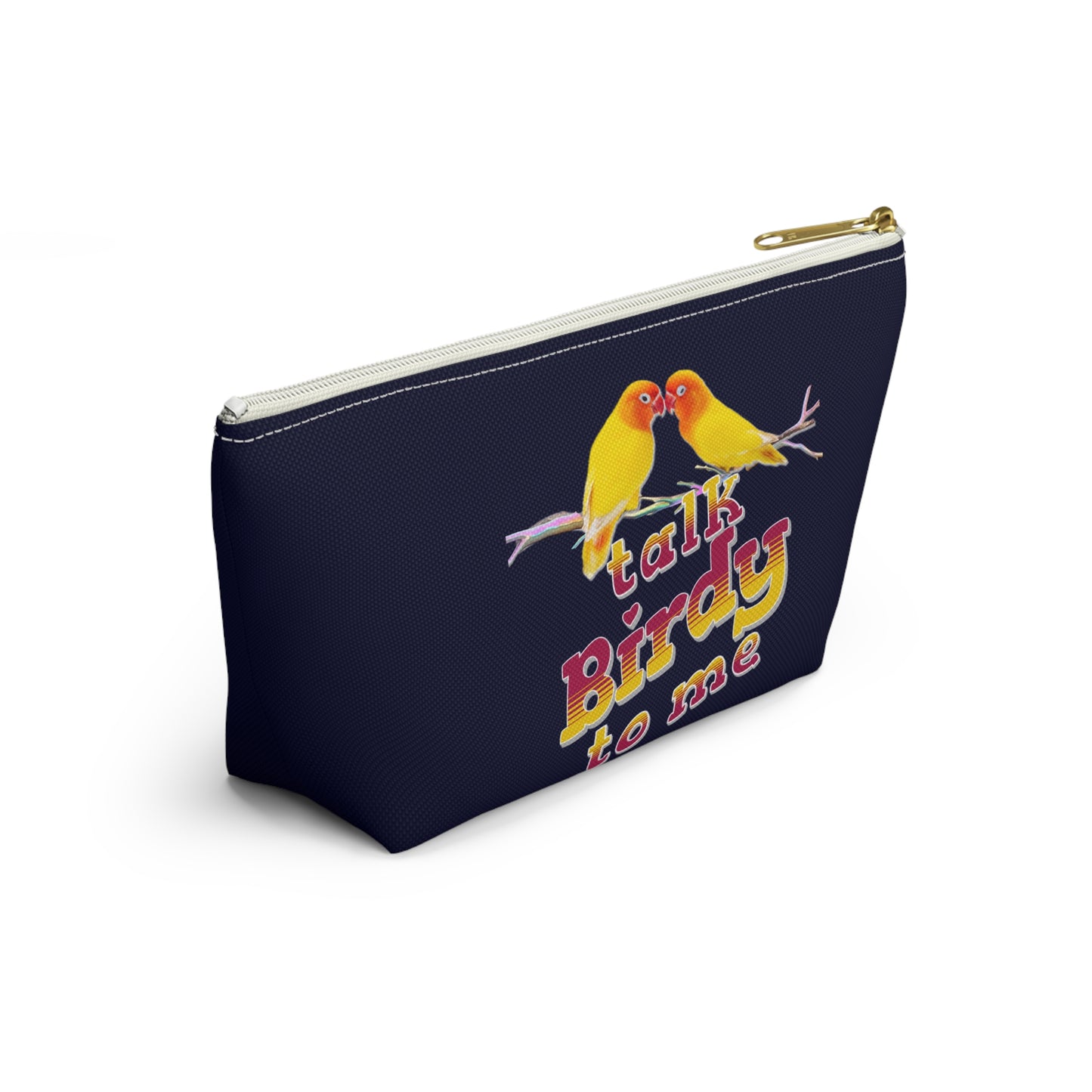 Talk Birdy to Me Vibrant Accessory Pouch - Colorful Bird Design