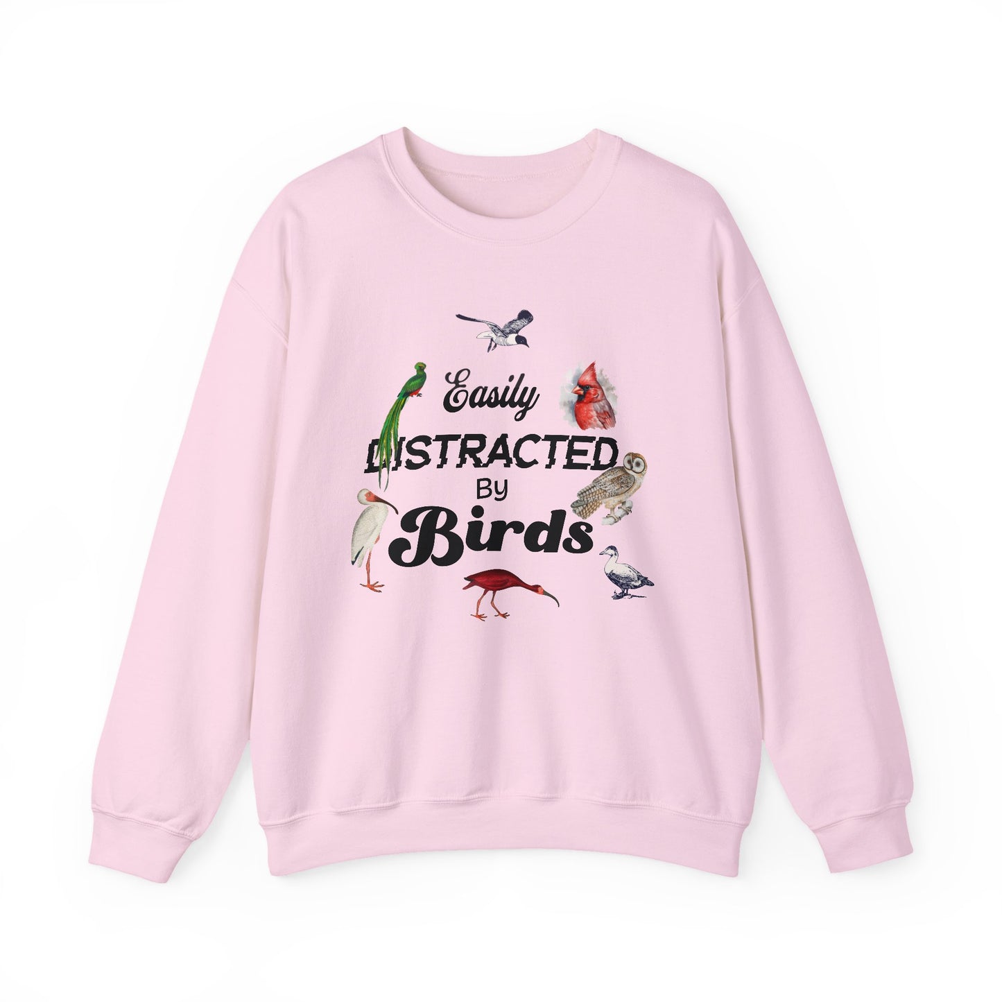 Easily Distracted by Birds Sweatshirt | Unisex Heavy Blend Crewneck