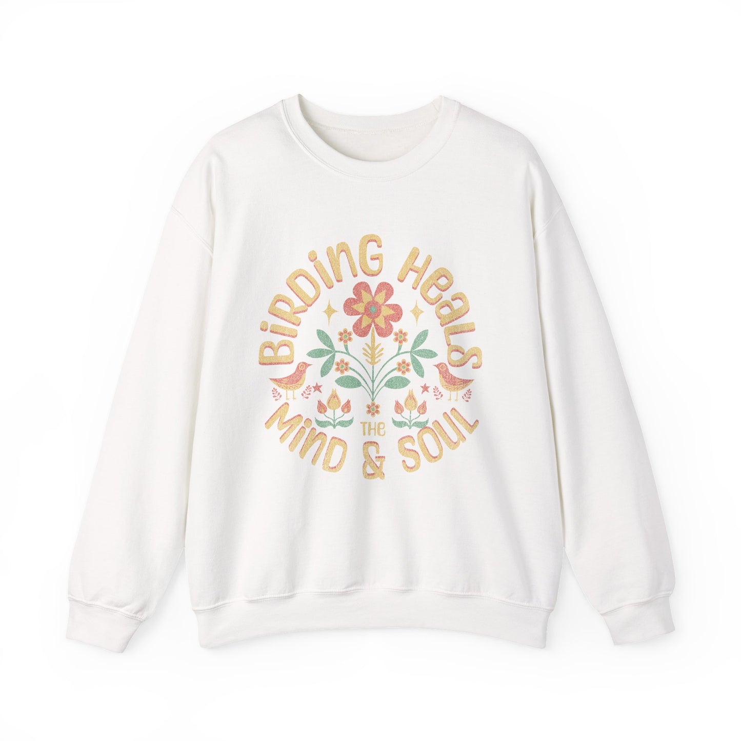 Birding Heals The Mind And Soul Sweatshirt - Unisex Heavy Blend Crewneck