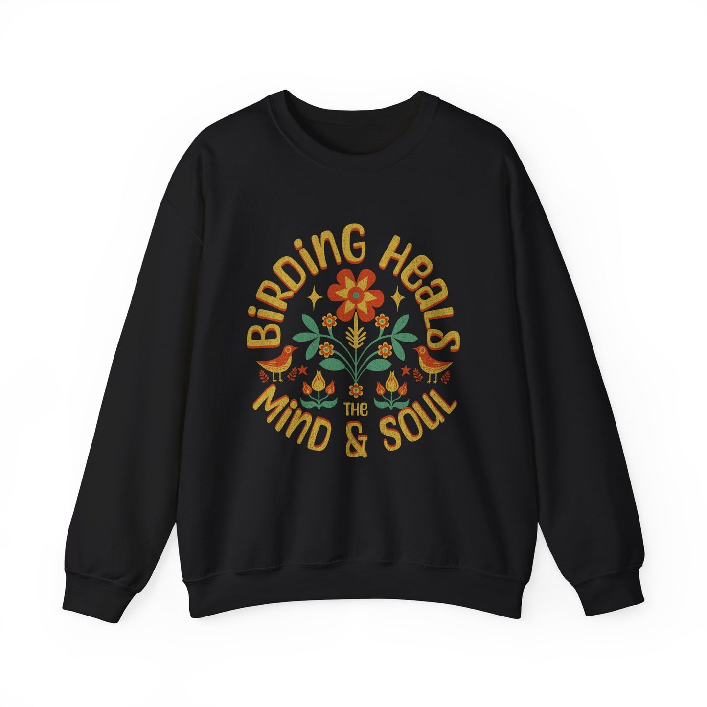 Birding Heals The Mind And Soul Sweatshirt - Unisex Heavy Blend Crewneck