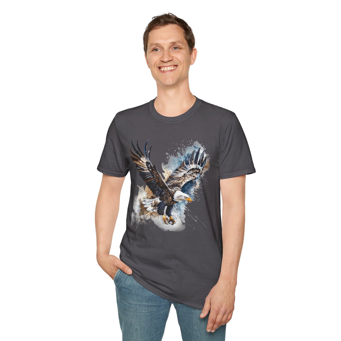 Majestic Eagle Birdwatching Enthusiast Unisex Softstyle T-Shirt
