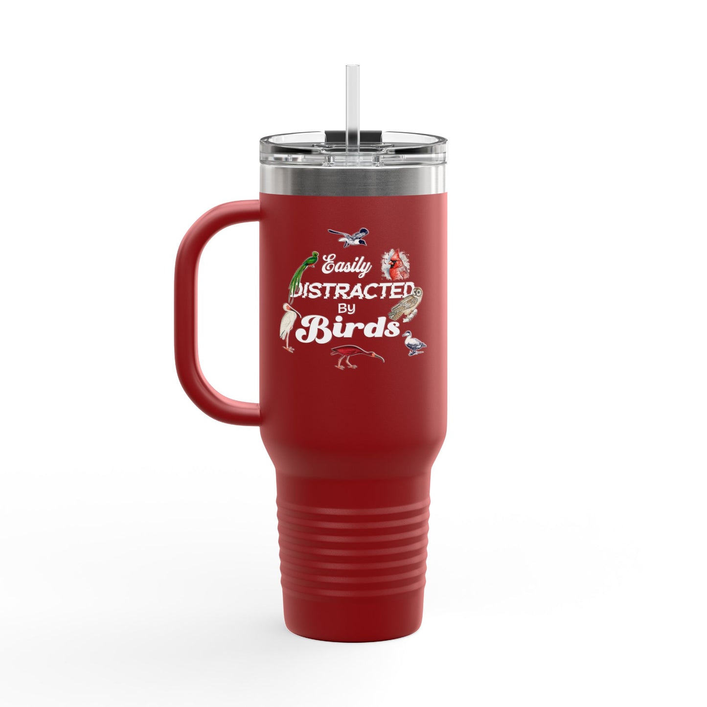 Easily Distracted by Birds Insulated Travel Mug - 40oz Adventure Companion