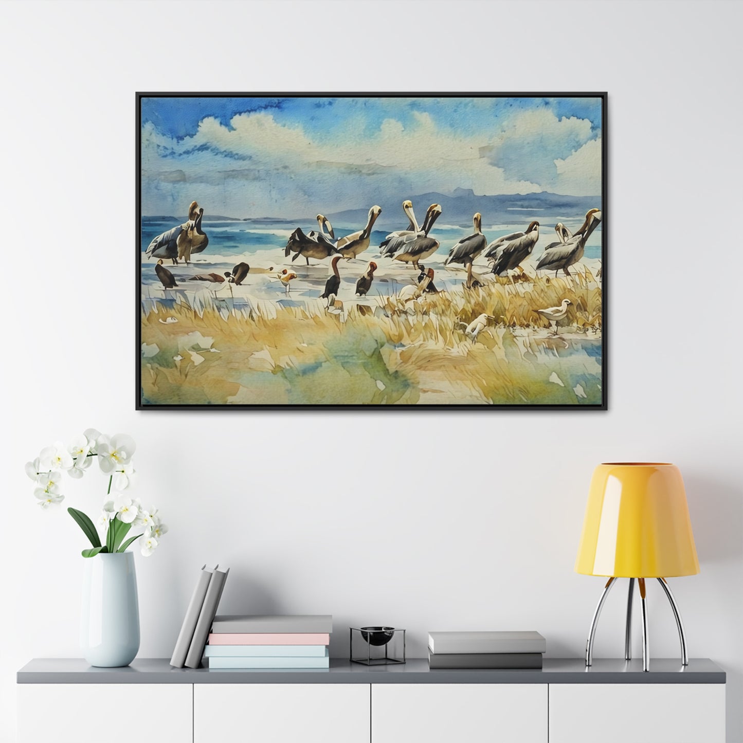 Coastal Bird Gallery Canvas Wrap - Serene Nature Wall Art