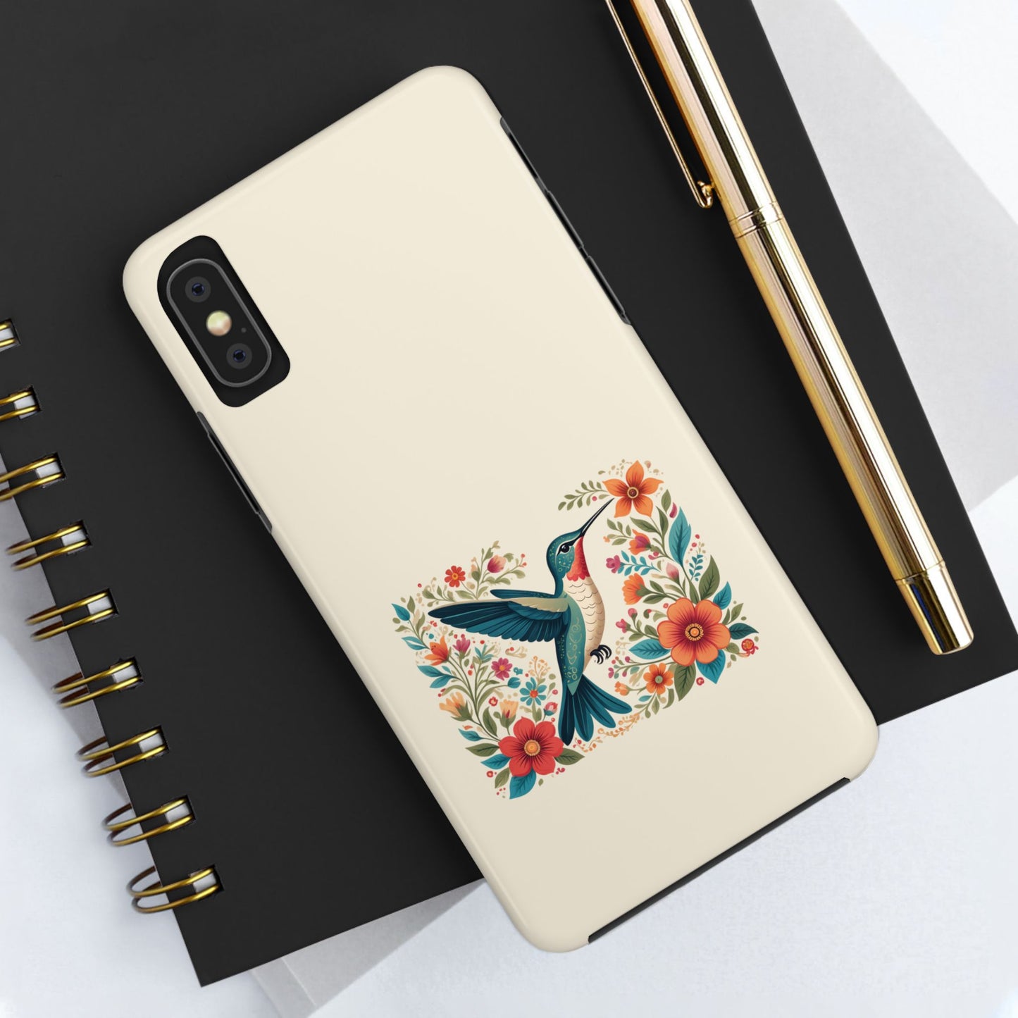 Hummingbird in Bloom Tough Phone Cases