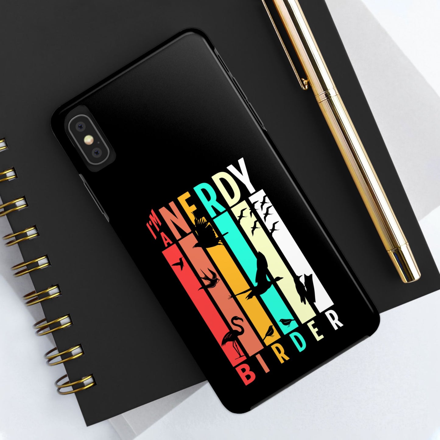 The Nerdy Birder - I'm A Nerdy Birder Phone Case, Nature Lover Gift, Eco-friendly Tough Phone Cover