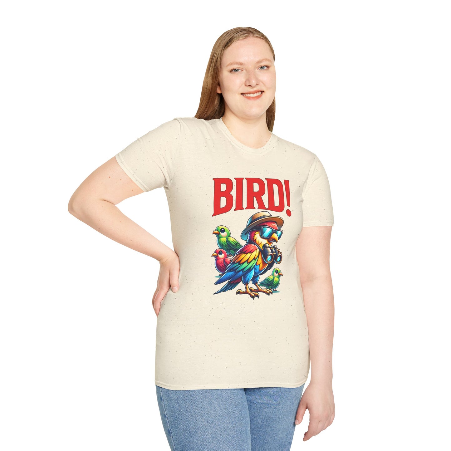 Colorful BIRD! Unisex Softstyle T-Shirt
