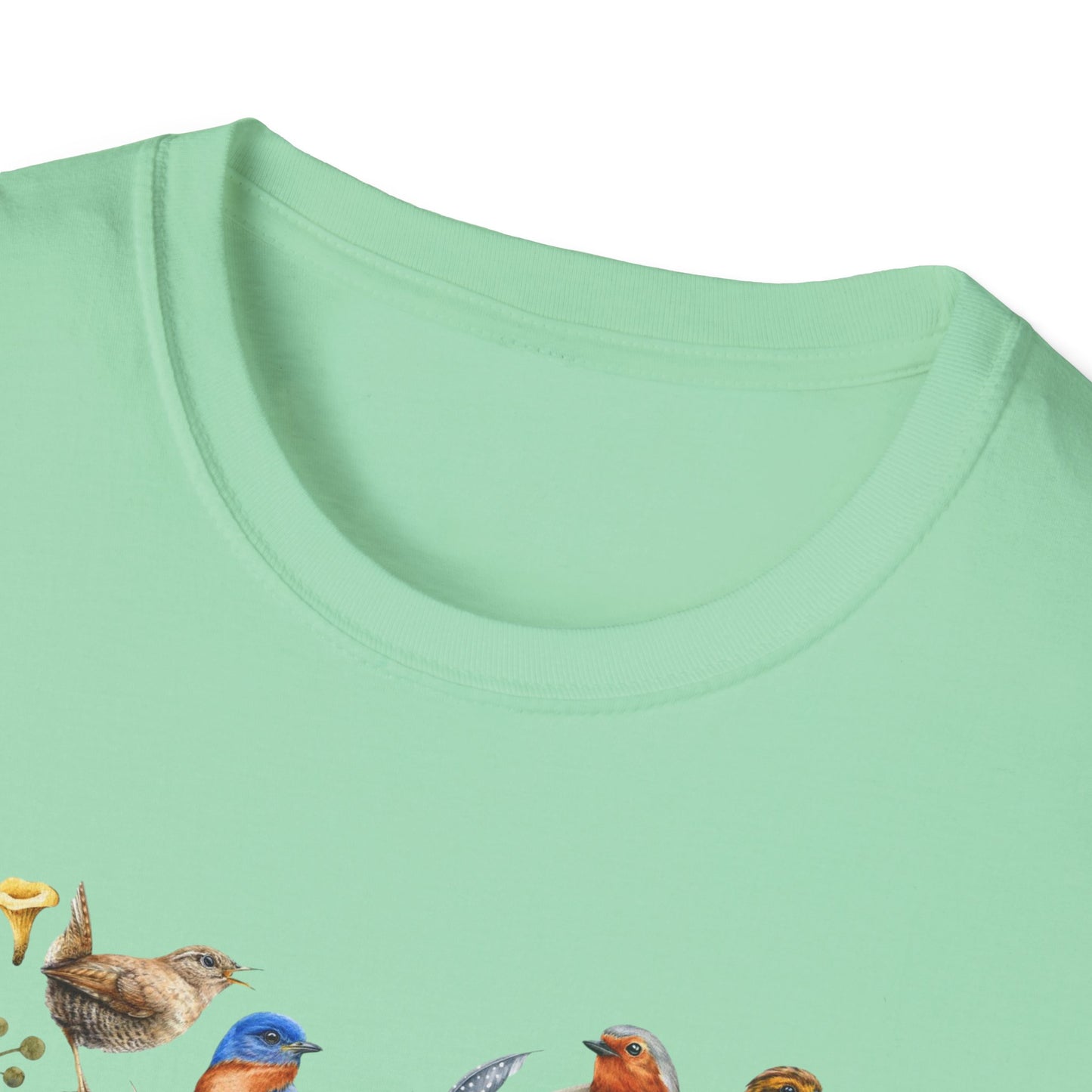 Heart of Birds Unisex Softstyle T-Shirt - Heart Design