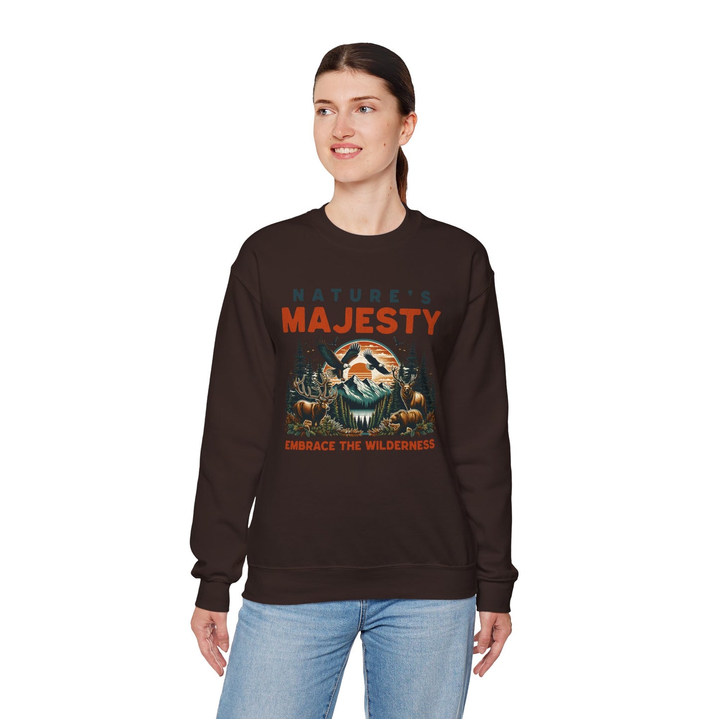 Nature's Majesty Graphic Sweatshirt - Embrace the Wilderness