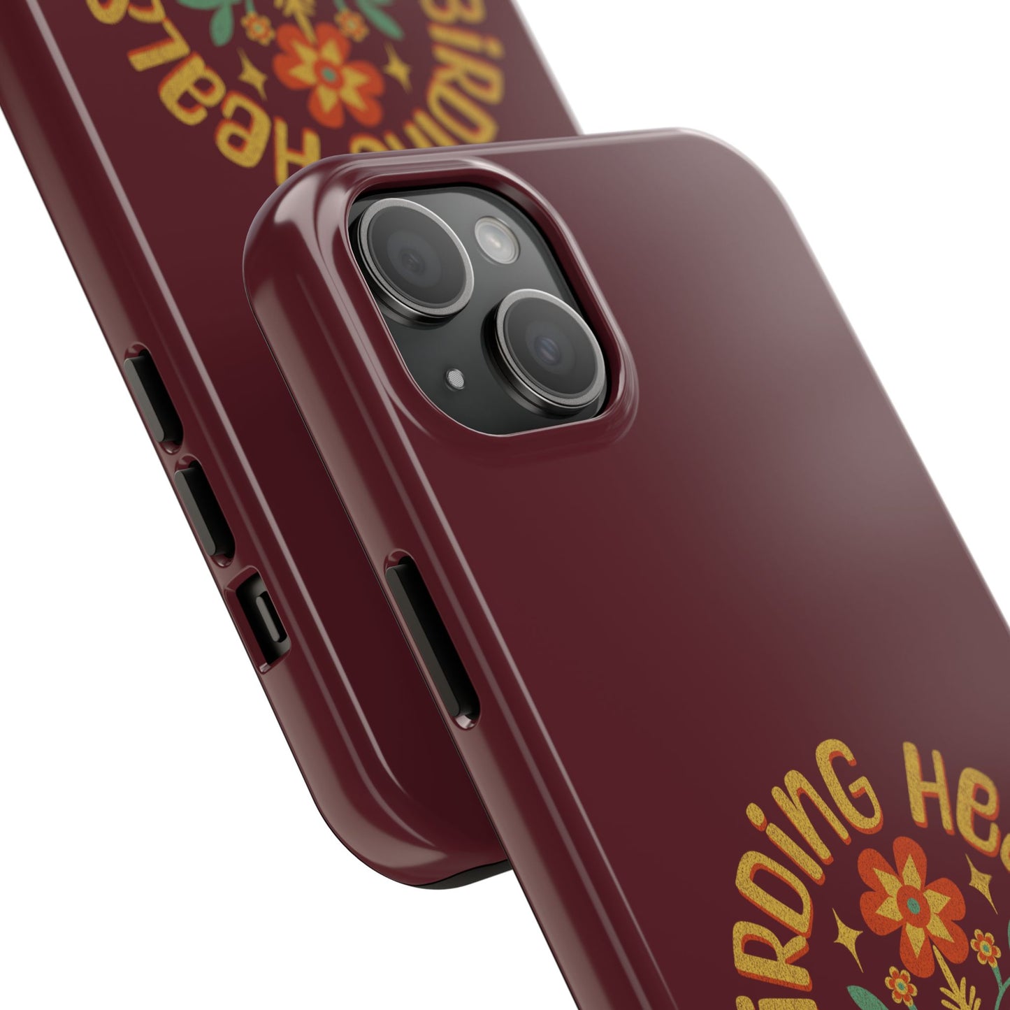 The Nerdy Birder - Birding Heals the Mind & Soul Design, Tough Secure Phone Covers for Bird Lovers, Artistic Gifts for Nature Enthusiasts