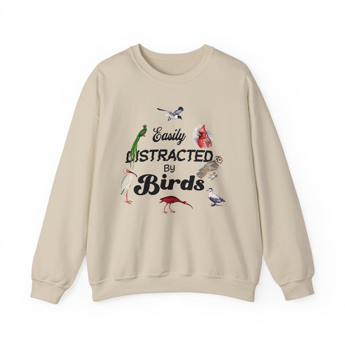 Easily Distracted by Birds Sweatshirt | Unisex Heavy Blend Crewneck