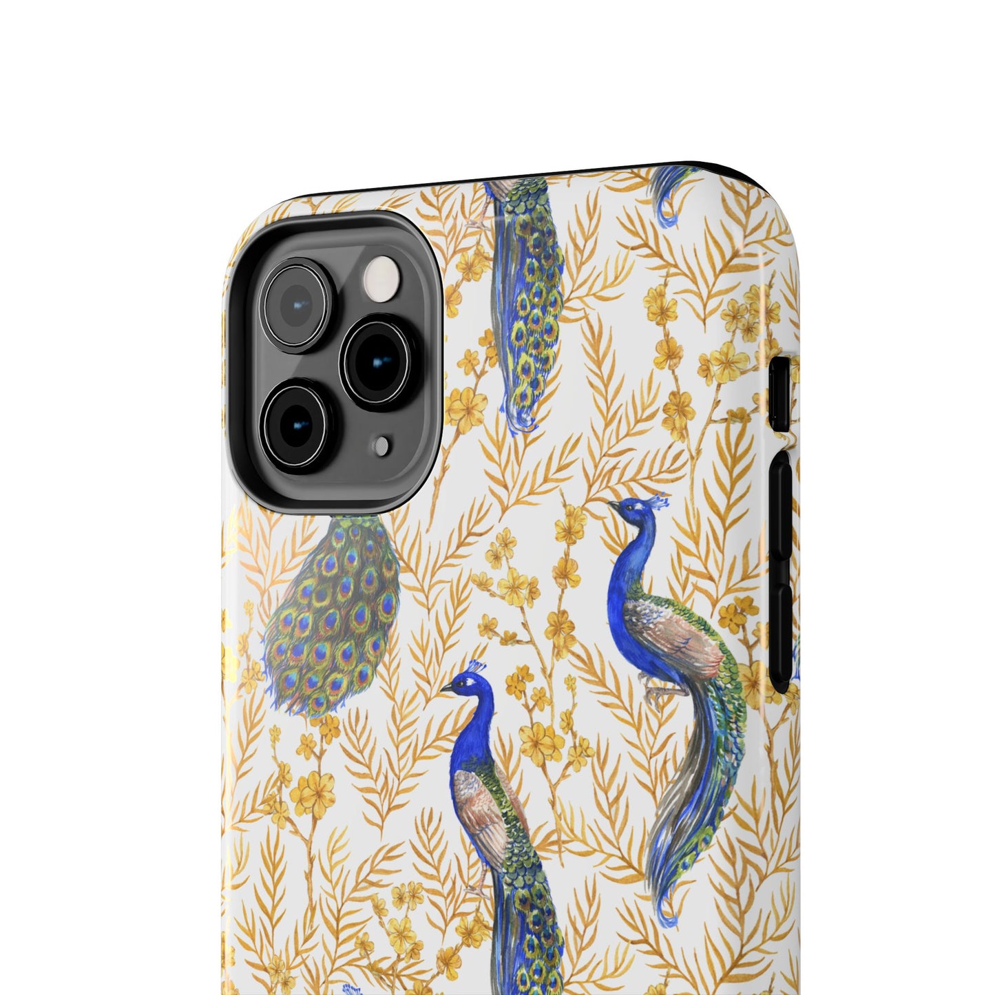 Elegant Peacock Tough Phone Case - Stylish Protection for Nature Lovers