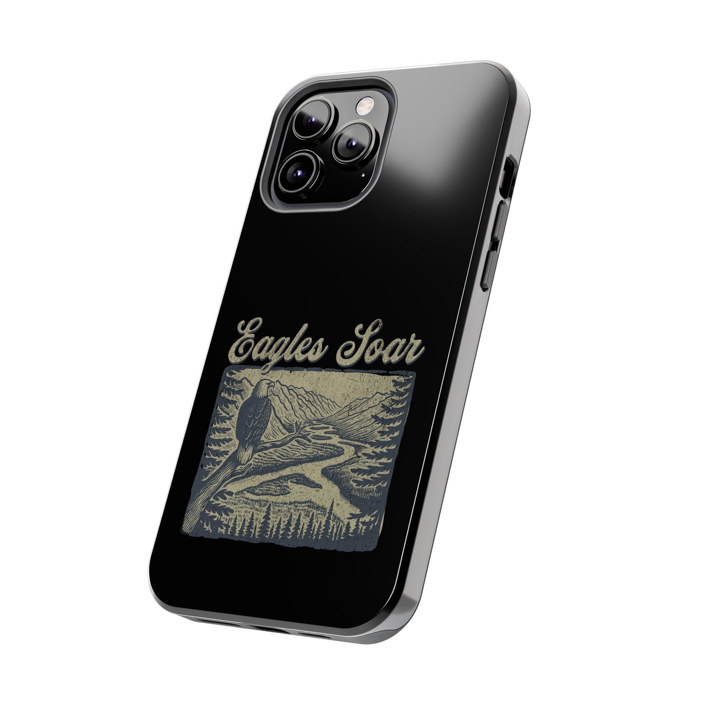 The Nerdy Birder - Eagles Soar Tough Phone Case, Nature Lover Gift, Hiking Accessory, Wildlife Enthusiast, Adventure Protection Case