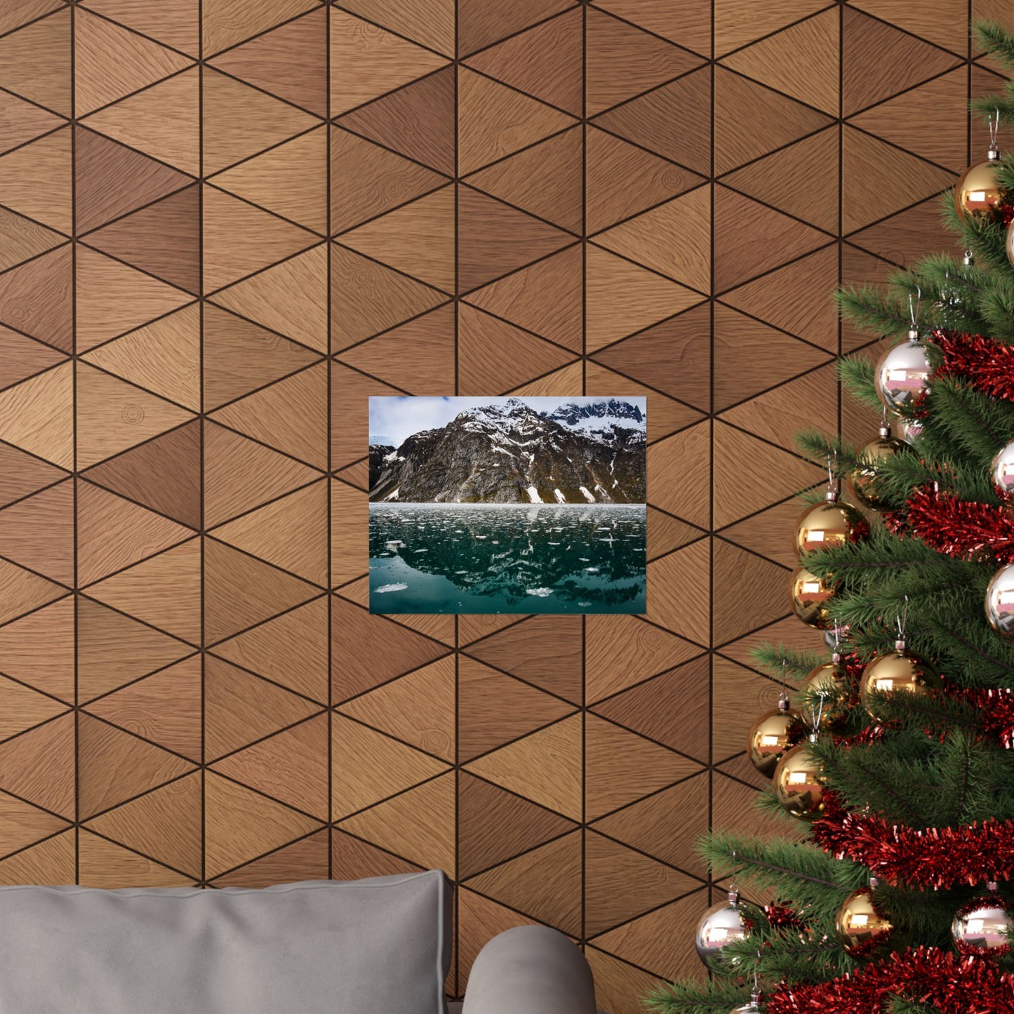 Serene Mountain Reflection Matte Poster - Stunning Nature Wall Art for Home Décor